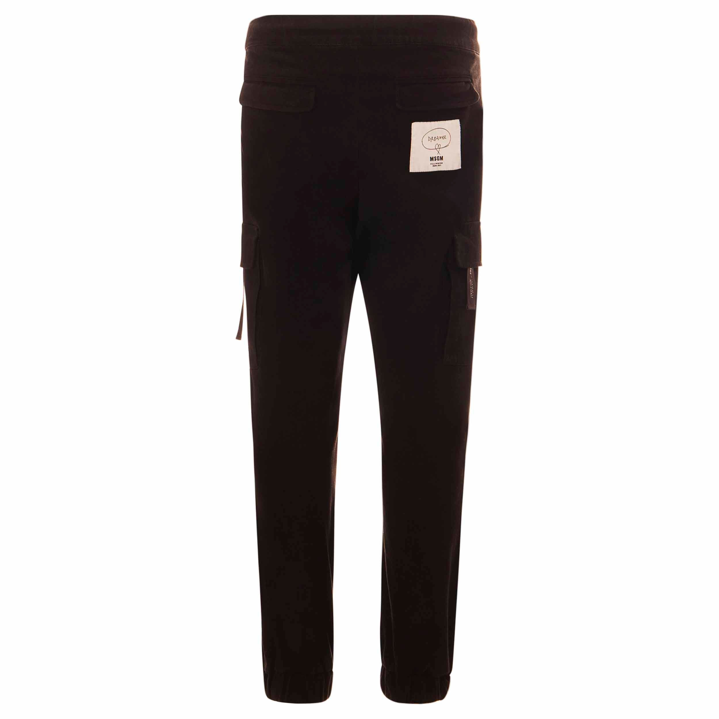 Boys Black Cotton Trousers