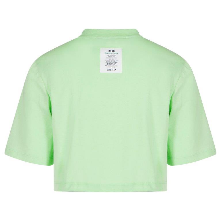 Boys & Girls Green Cotton T-Shirt