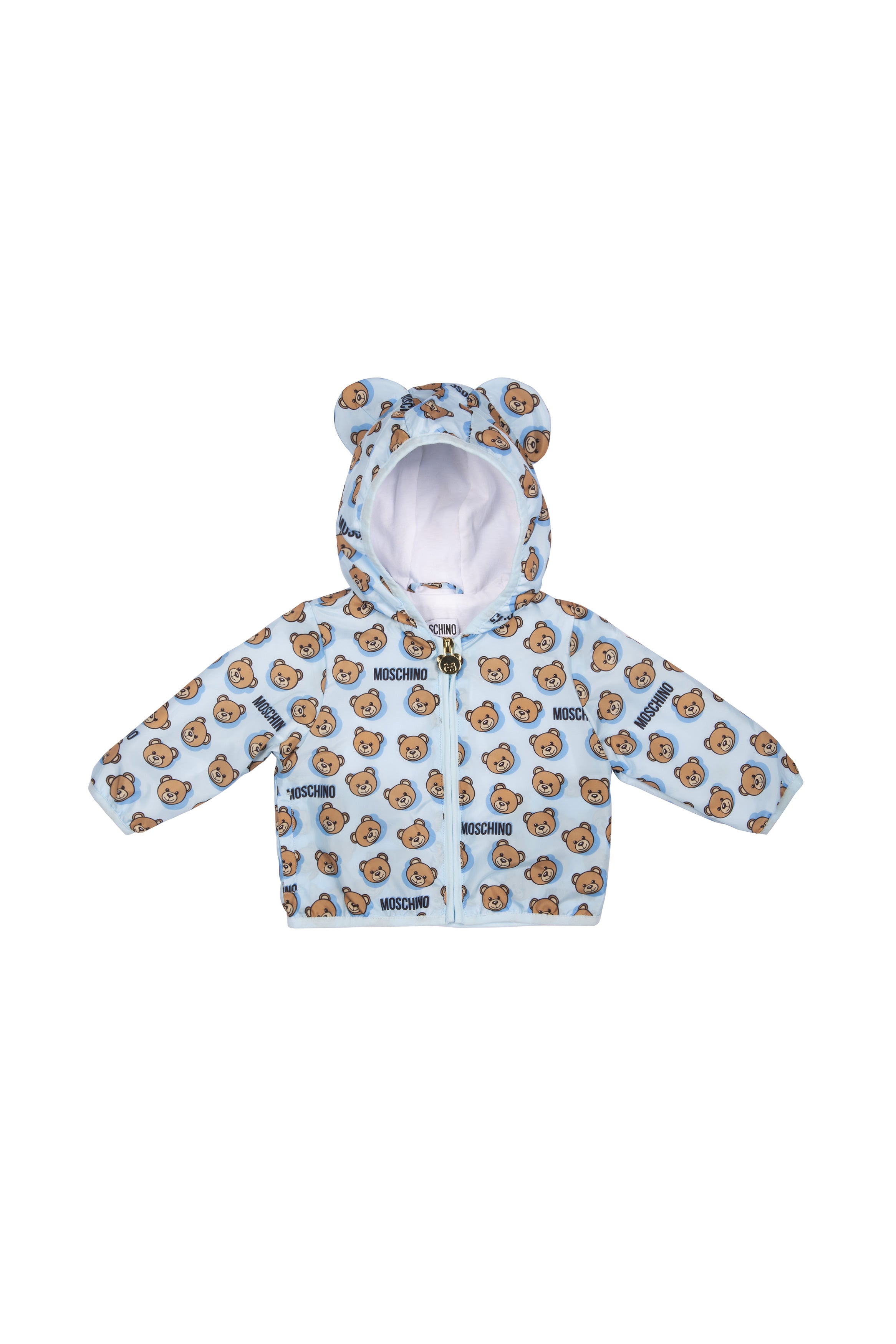 Baby Boys & Girls Blue Printed Jacket