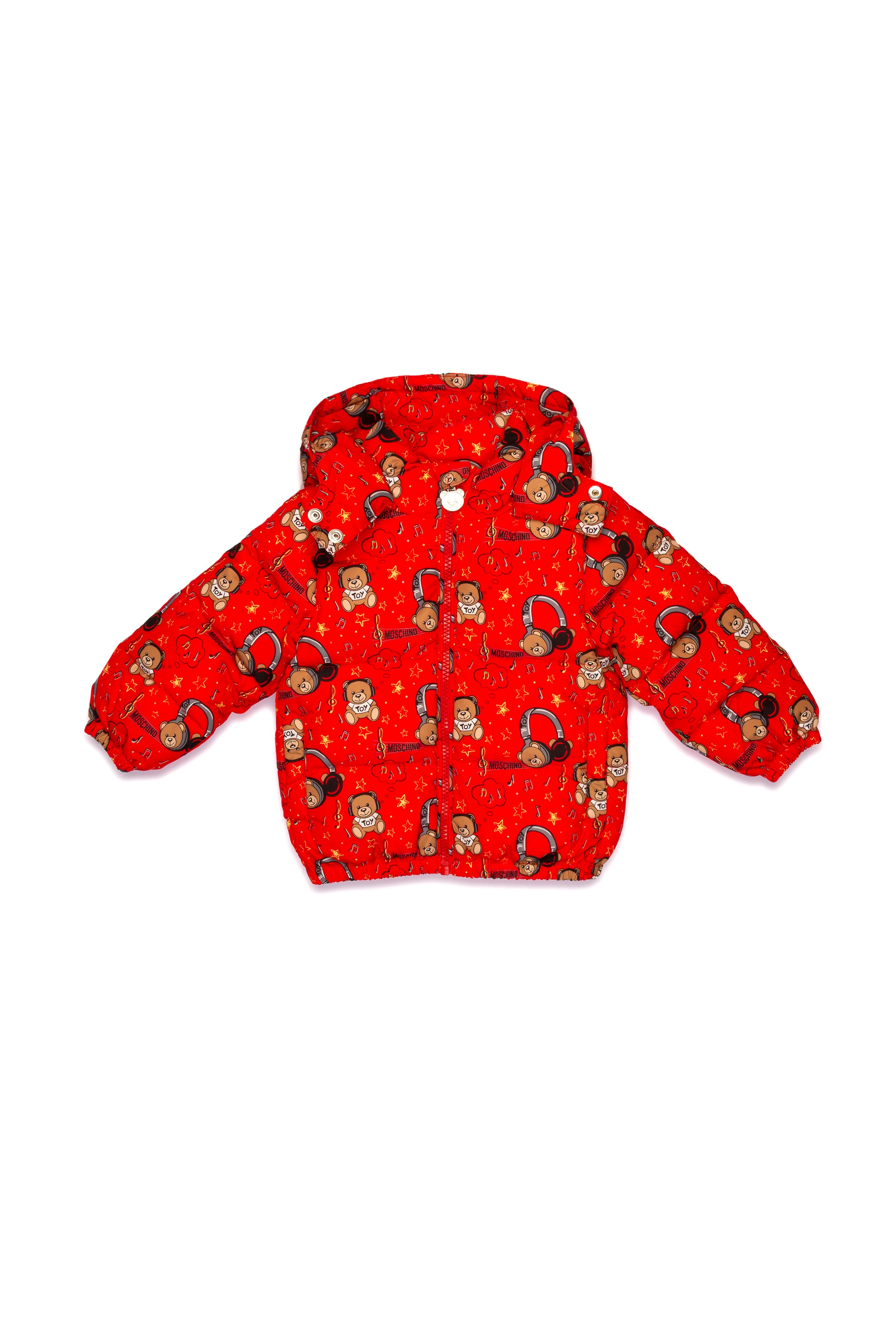 Baby Boys Red Teddy Puffer Jacket