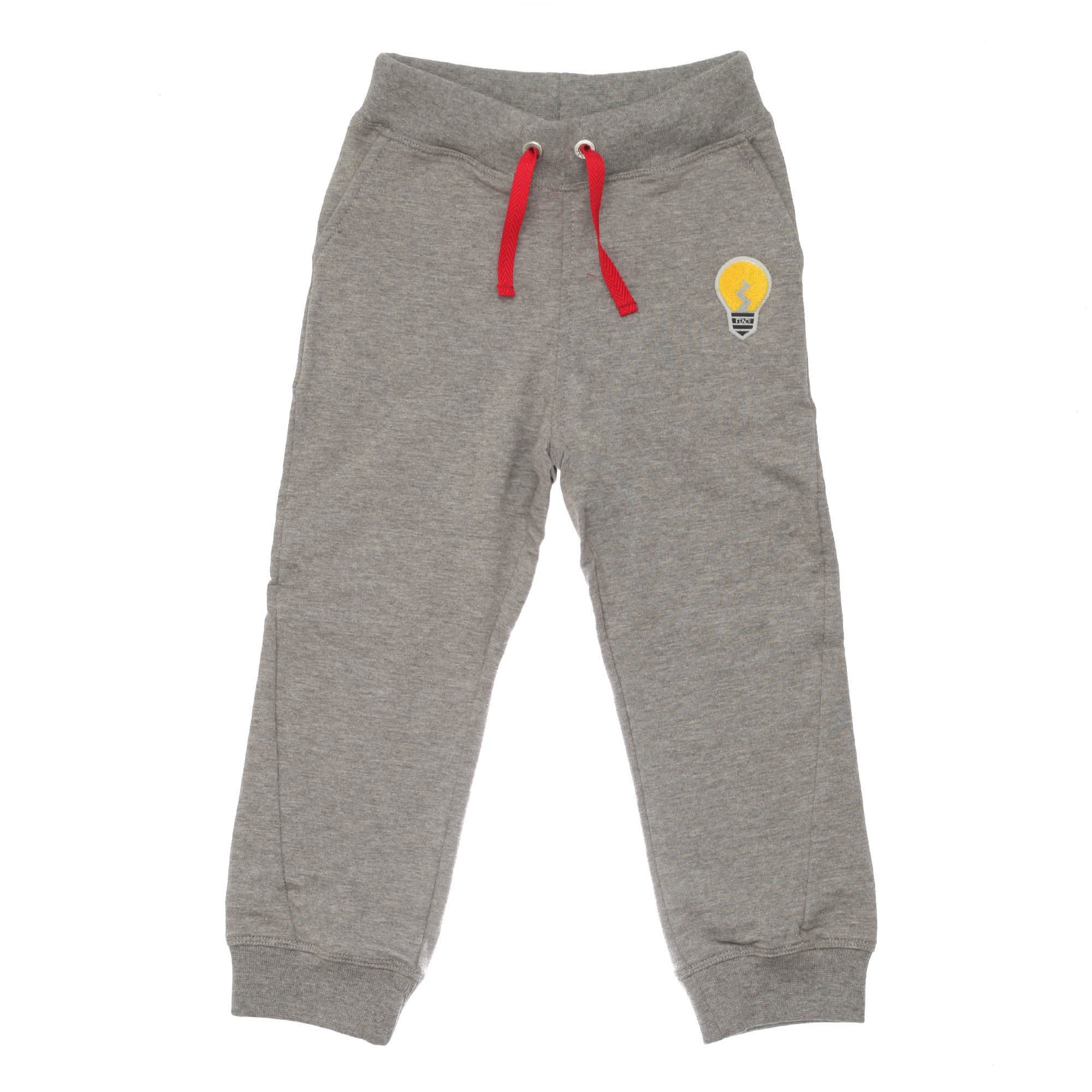 Boys Grey Embroidered Lightbulb Jersey Trouser - CÉMAROSE | Children's Fashion Store - 1