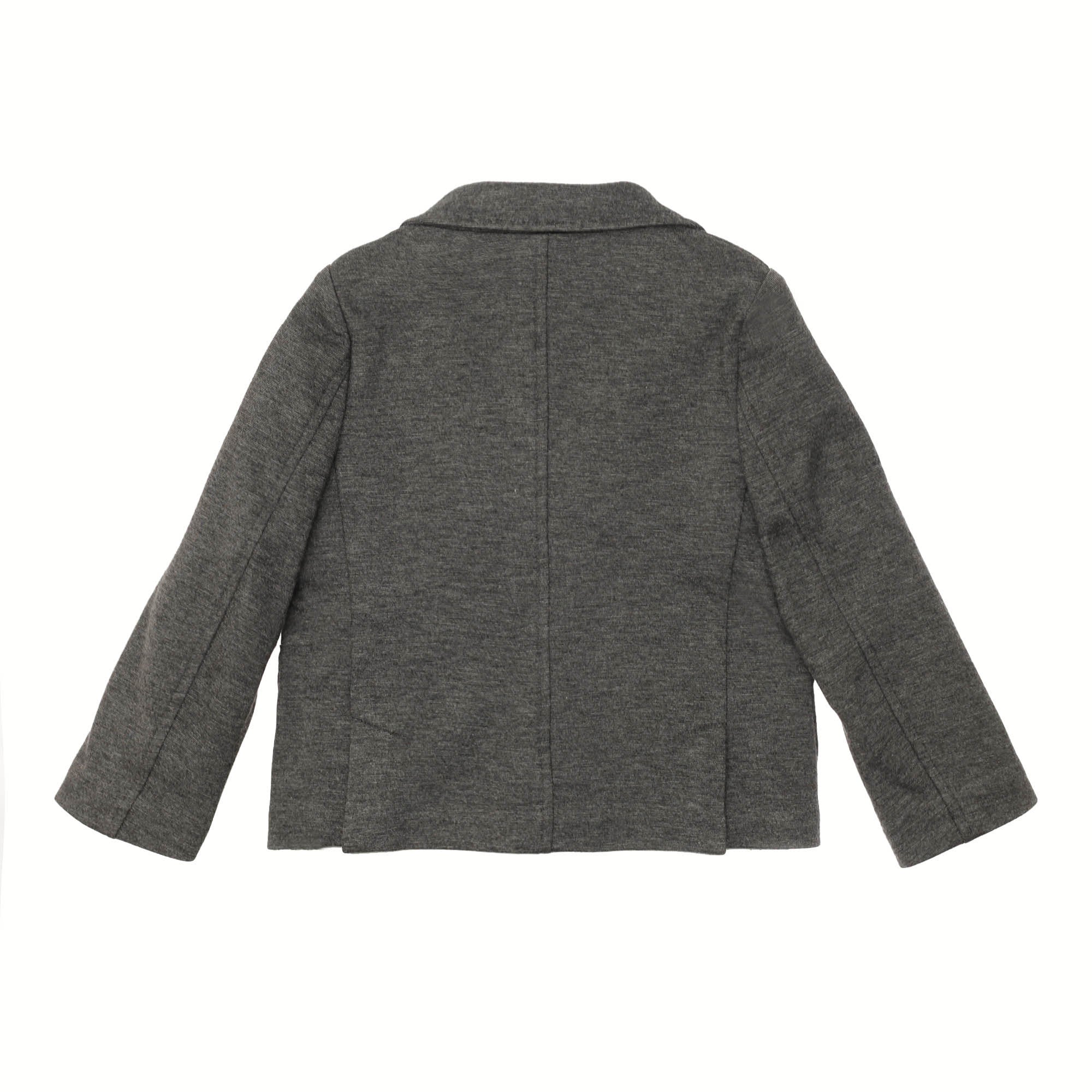 Boys Grey Woven Embroidered Lightbulb Trims Blazer - CÉMAROSE | Children's Fashion Store - 2