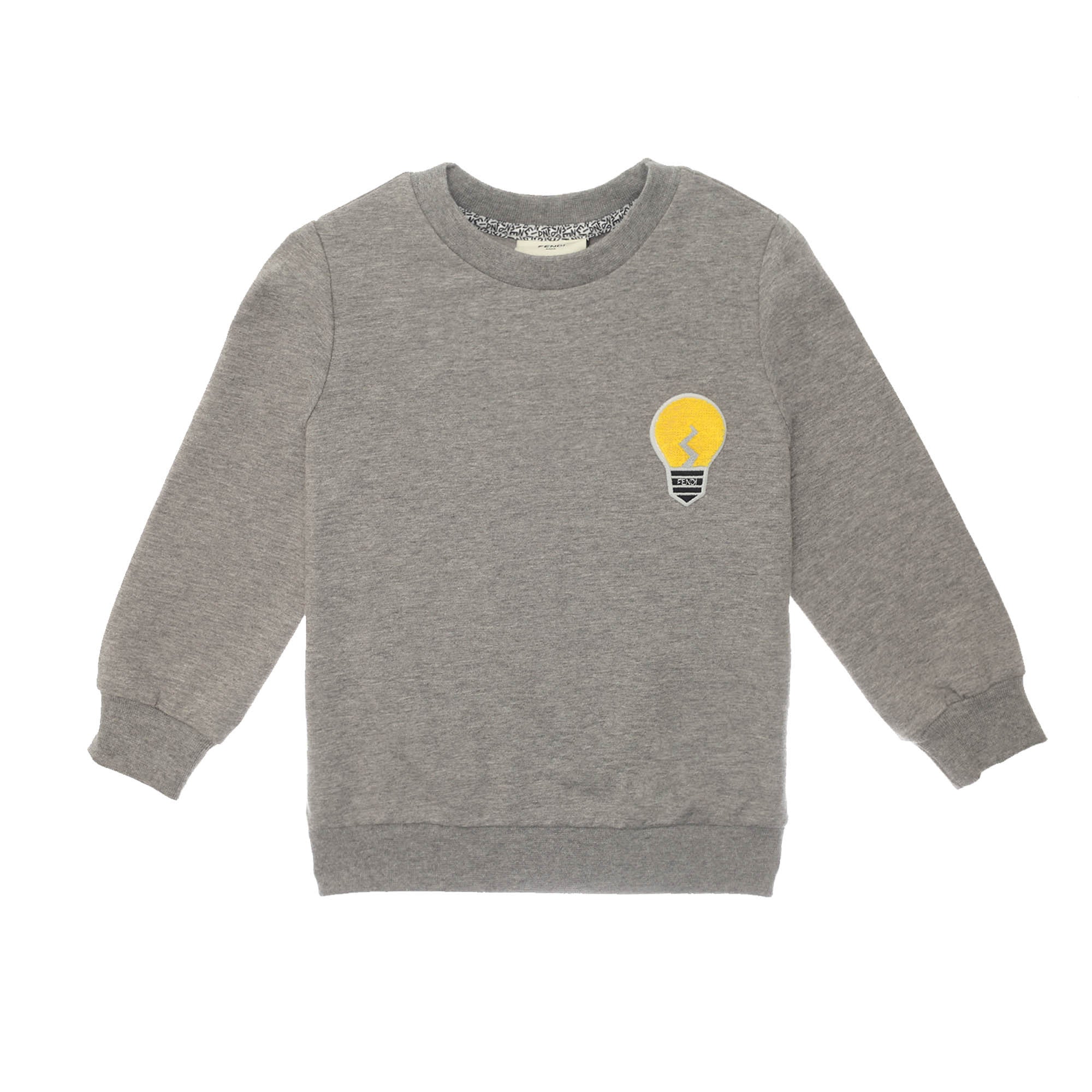 Boys Grey Embroidered Lightbulb Sweatshirt - CÉMAROSE | Children's Fashion Store - 1