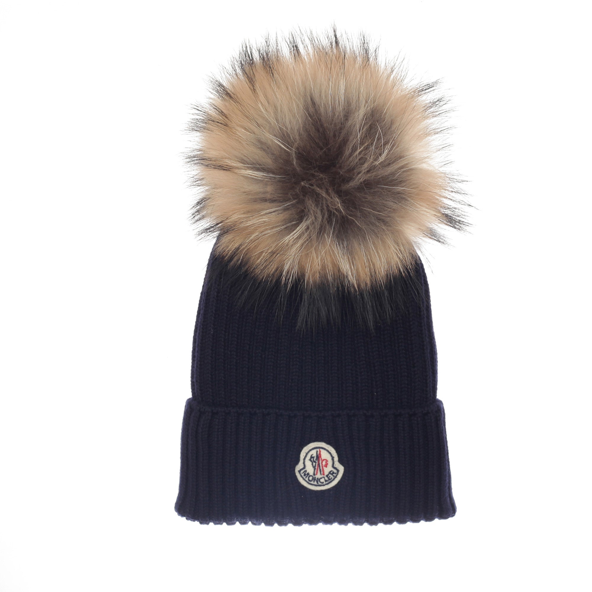 Boys & Girls Navy Blue Plush Trims Knitted Hat - CÉMAROSE | Children's Fashion Store - 1