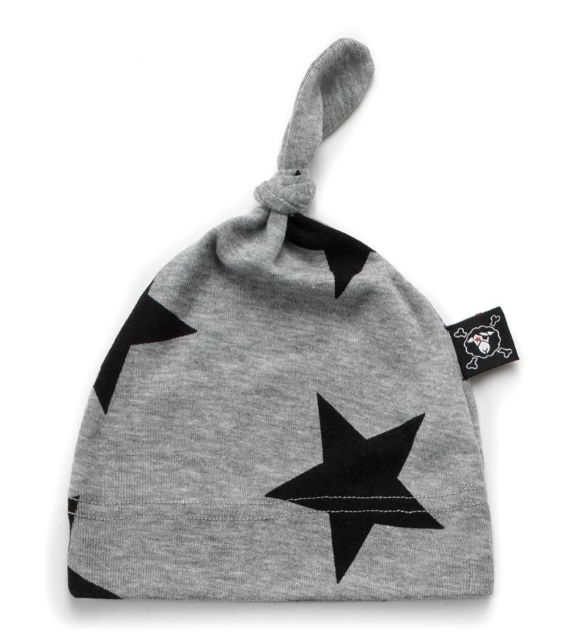 Baby Boys Grey Cotton Hat