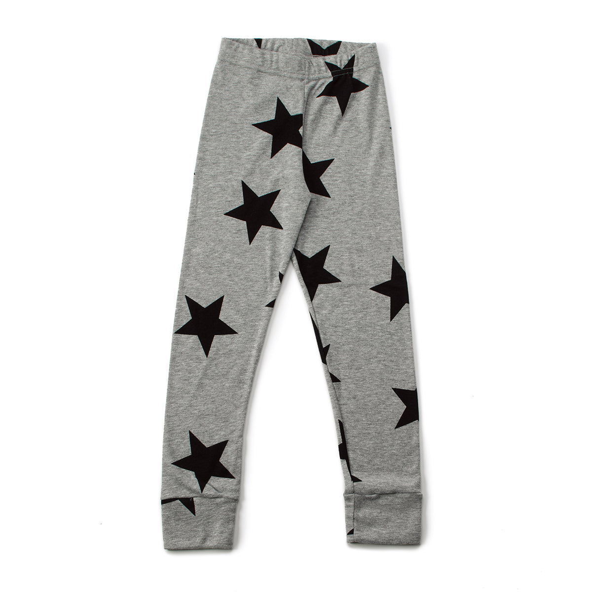 Boys&Girls Heather Grey Star Printed Cotton Legging