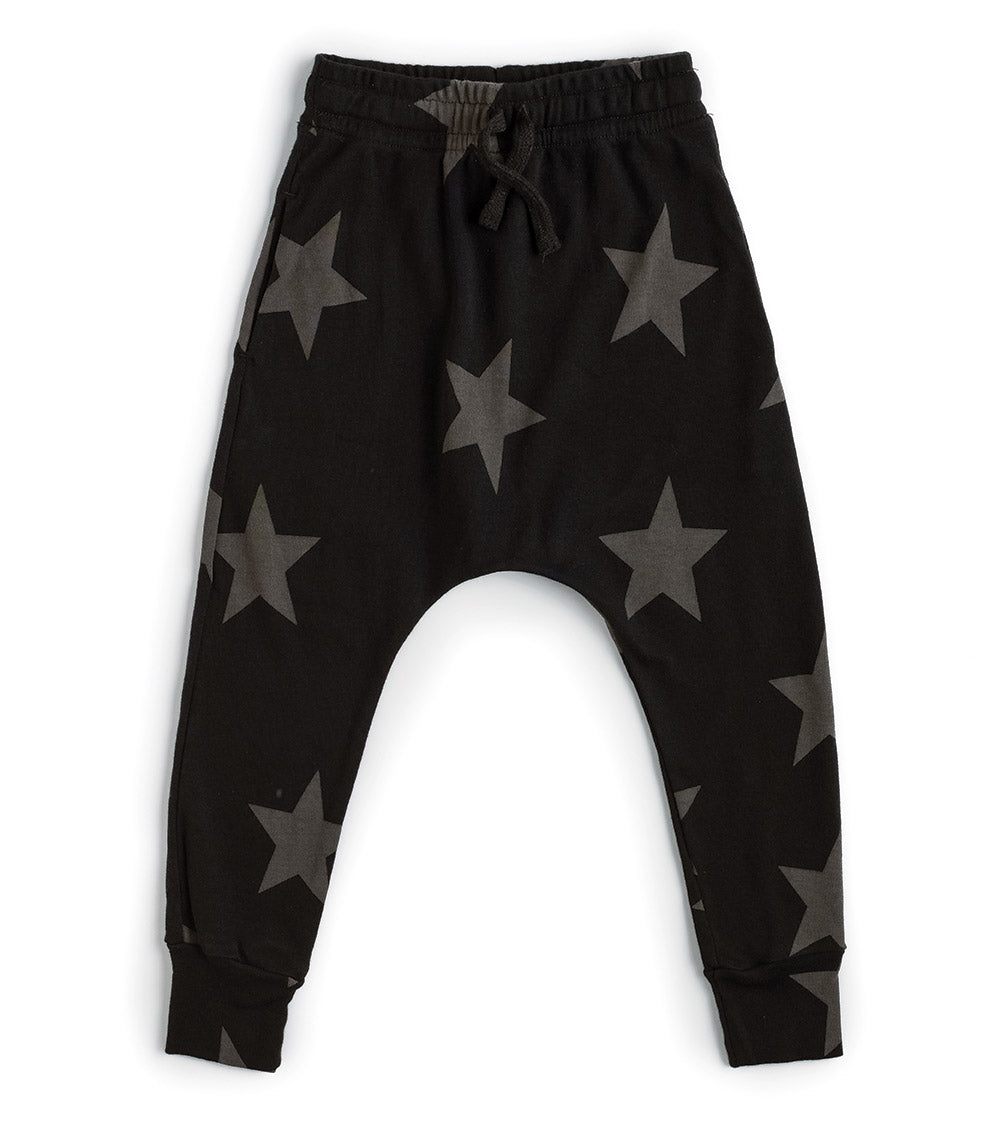 Baby Boys & Girls Black Cotton Trousers