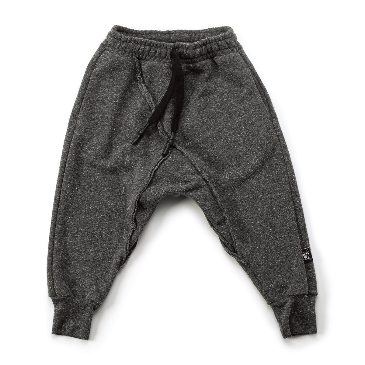 Boys Charcoal Raw Pants