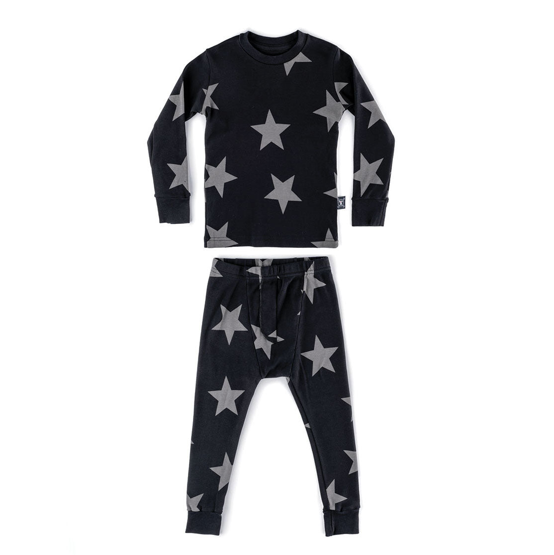 Boys & Girls Black Star Cotton Set