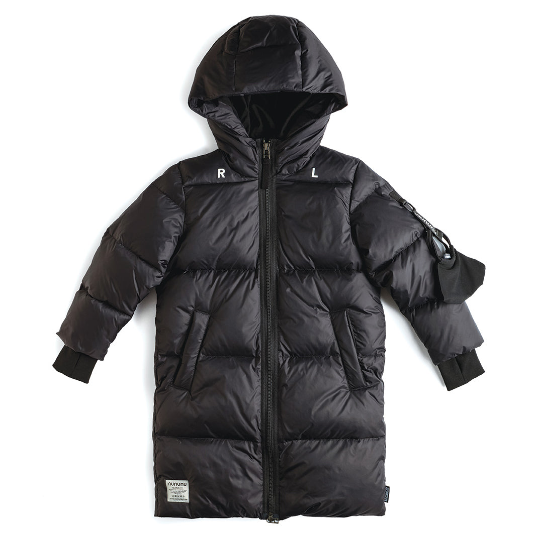 Boys & Girls Black Padded Down Coat