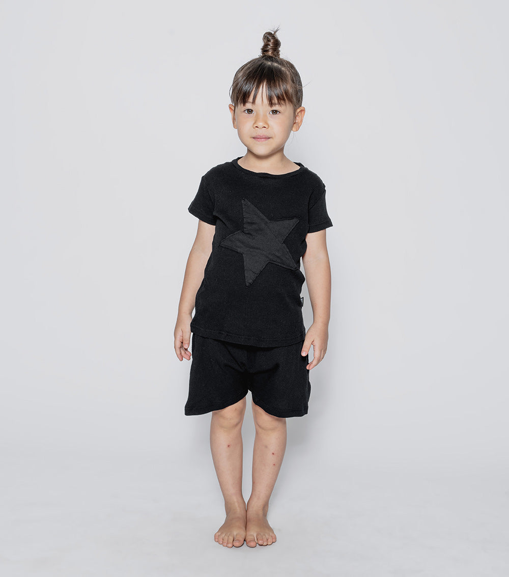 Boys & Girls Black Cotton Set