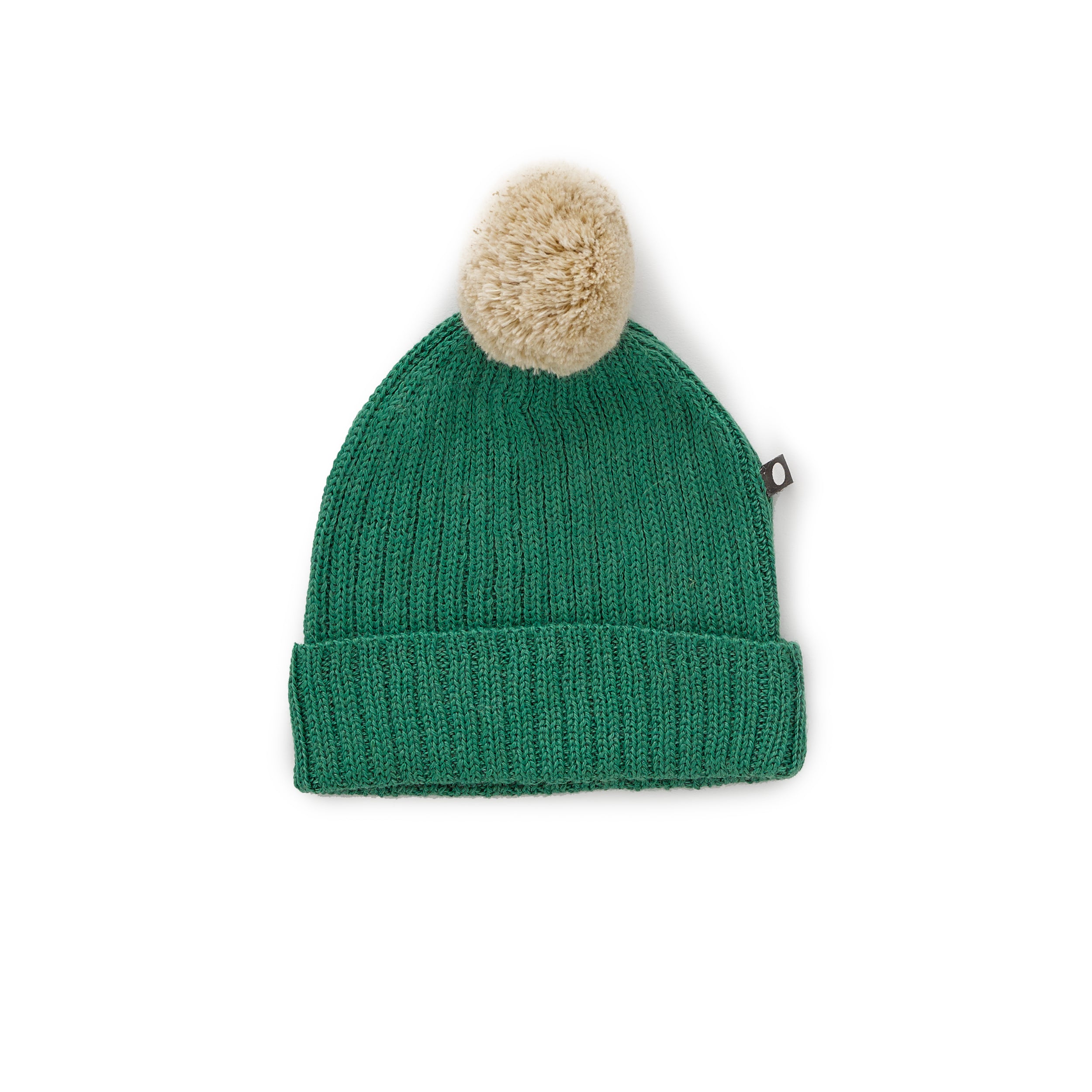 Boys & Girls Grass Green Pom Pom Hat