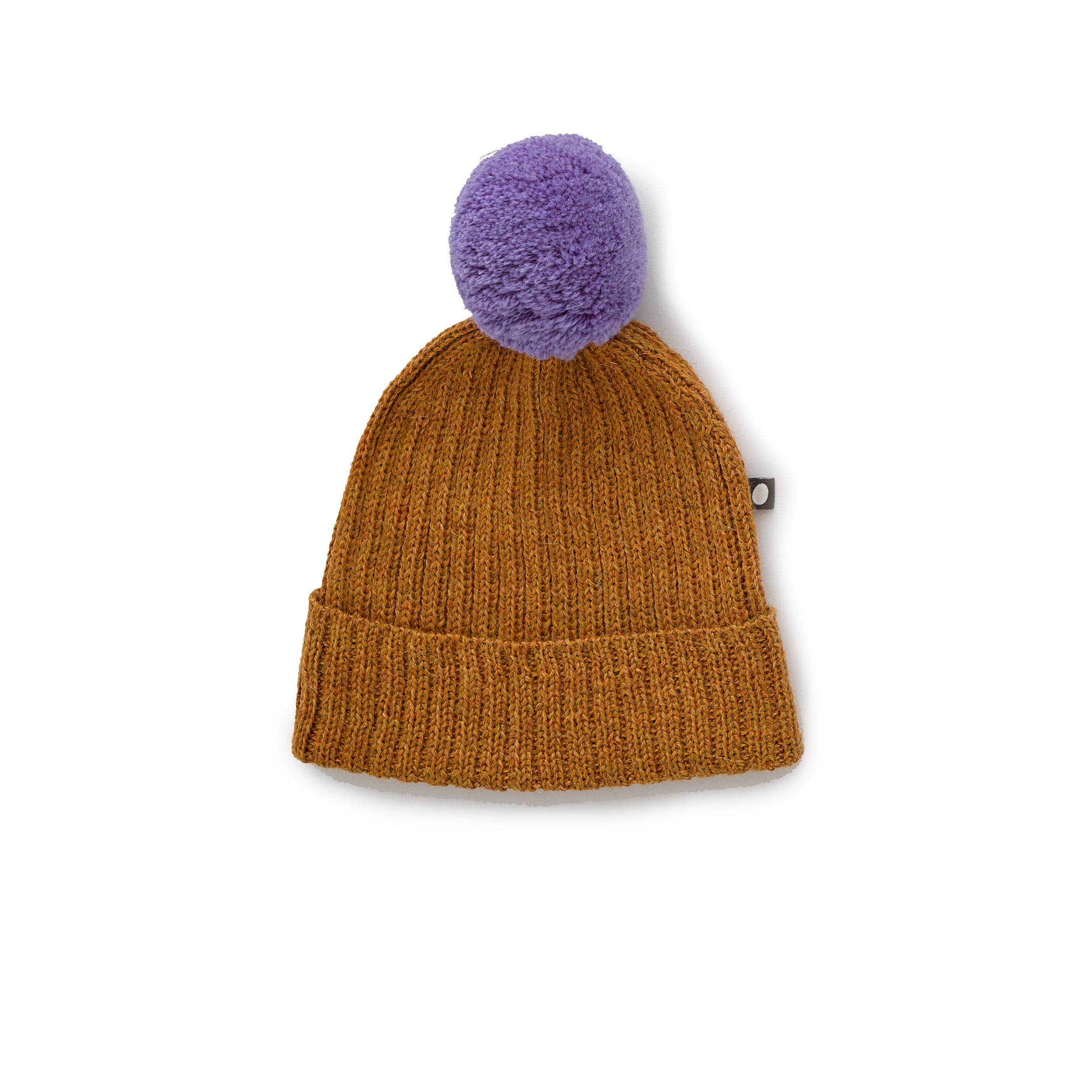 Boys & Girls Ochre Pom Pom Hat