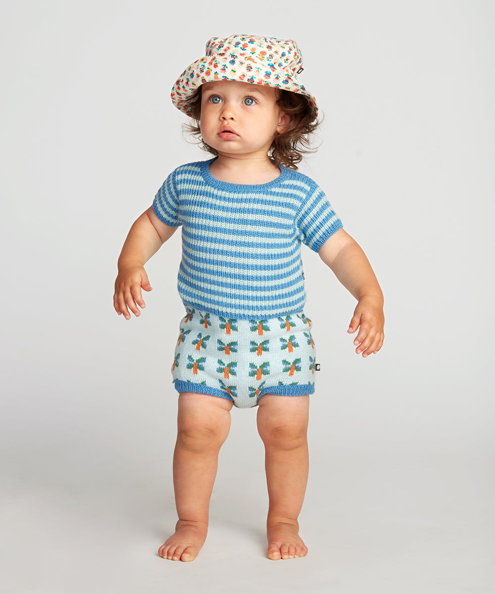 Boys & Girls Blue Knit Shorts