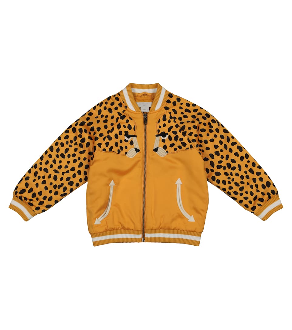 Baby Boys Yellow Leopard Jacket