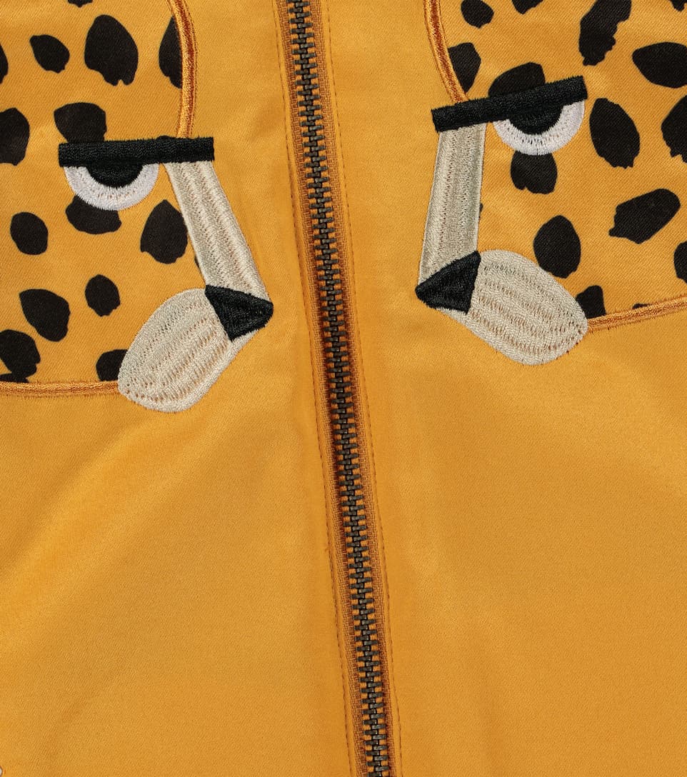 Baby Boys Yellow Leopard Jacket