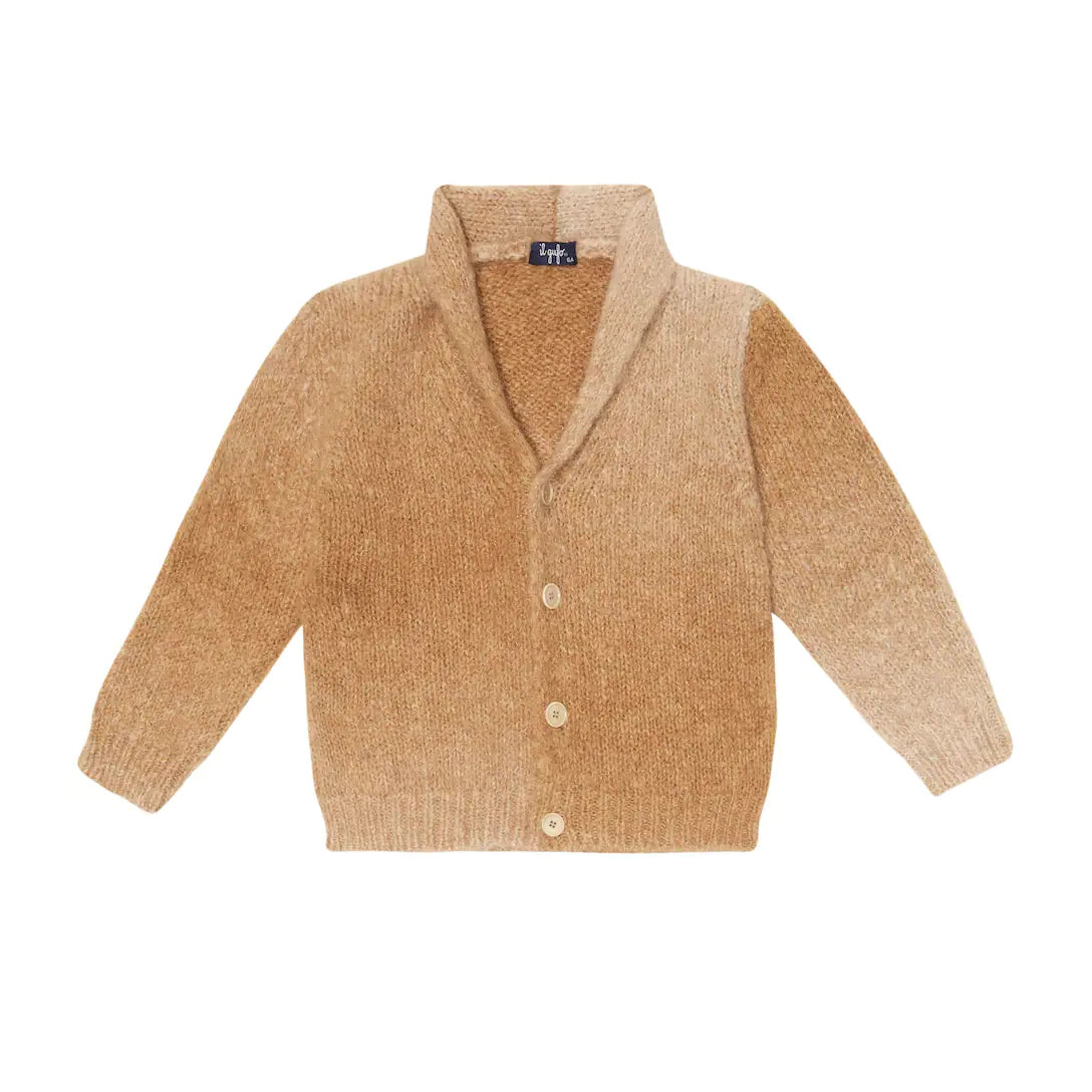 Boys & Girls Camel Wool Cardigan