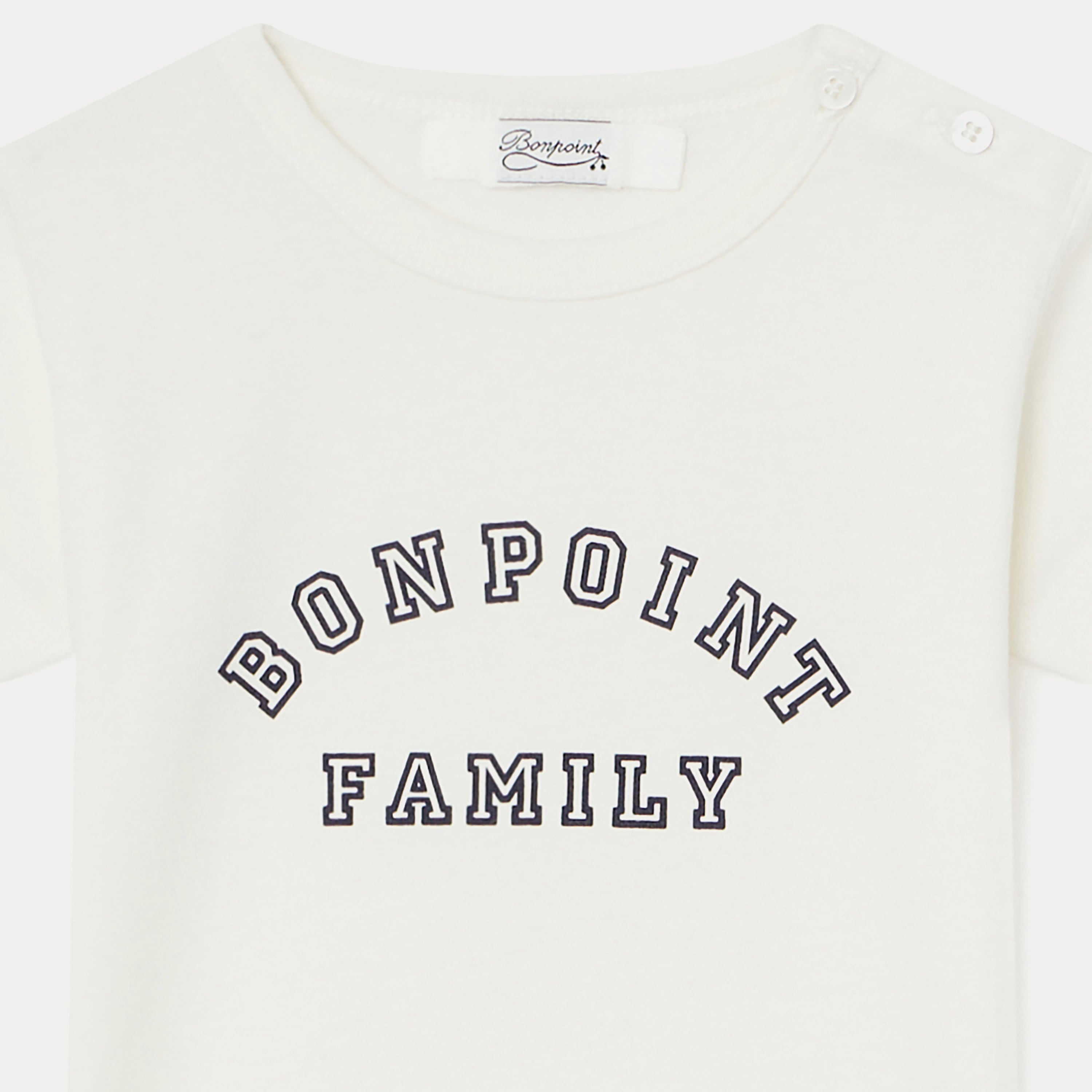 Baby Boys & Girls White Logo Cotton T-Shirt