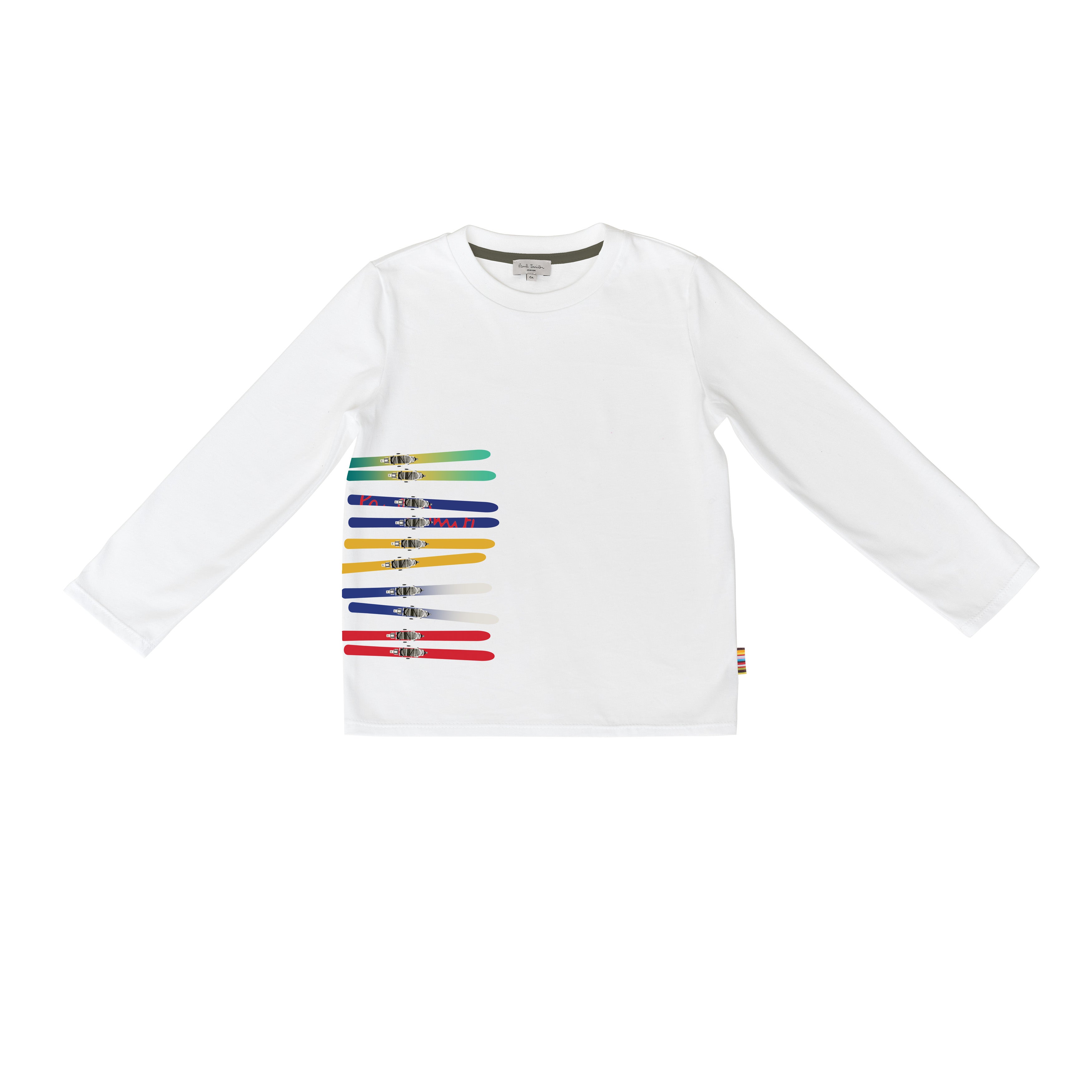 Boys White Cotton T-Shirt