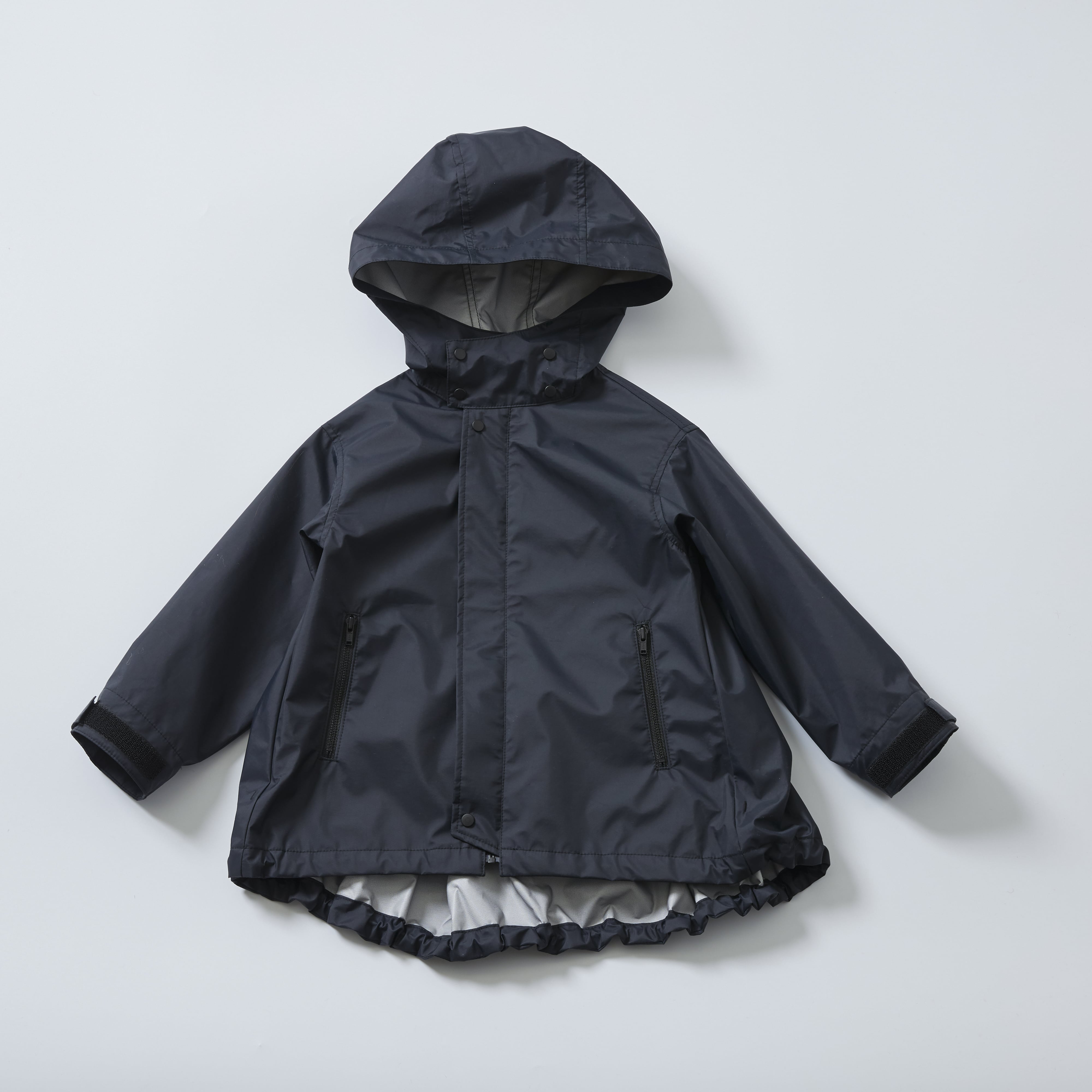 Boys & Girls Black Hooded Jacket