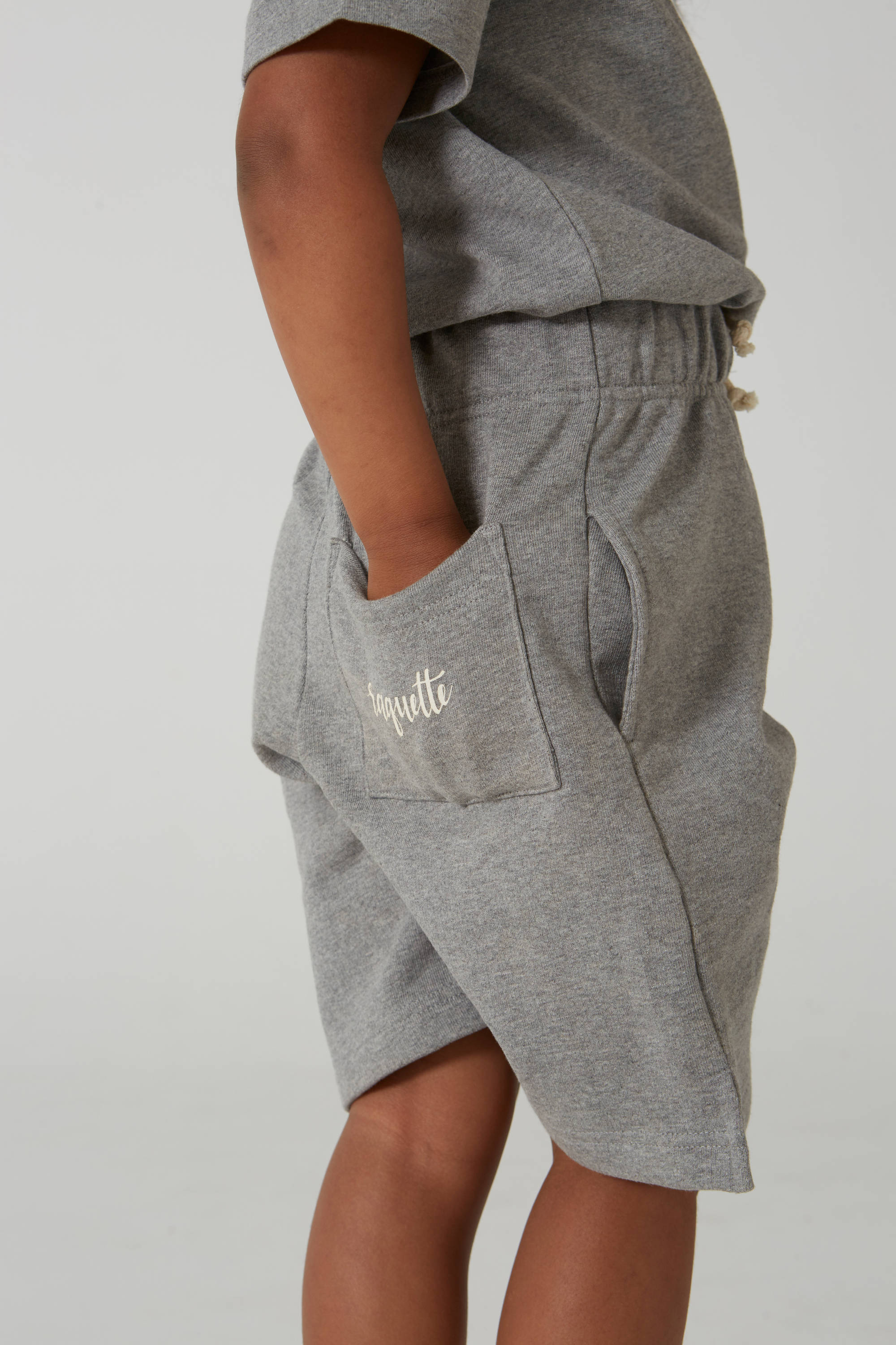 Boys & Girls Grey Cotton Shorts