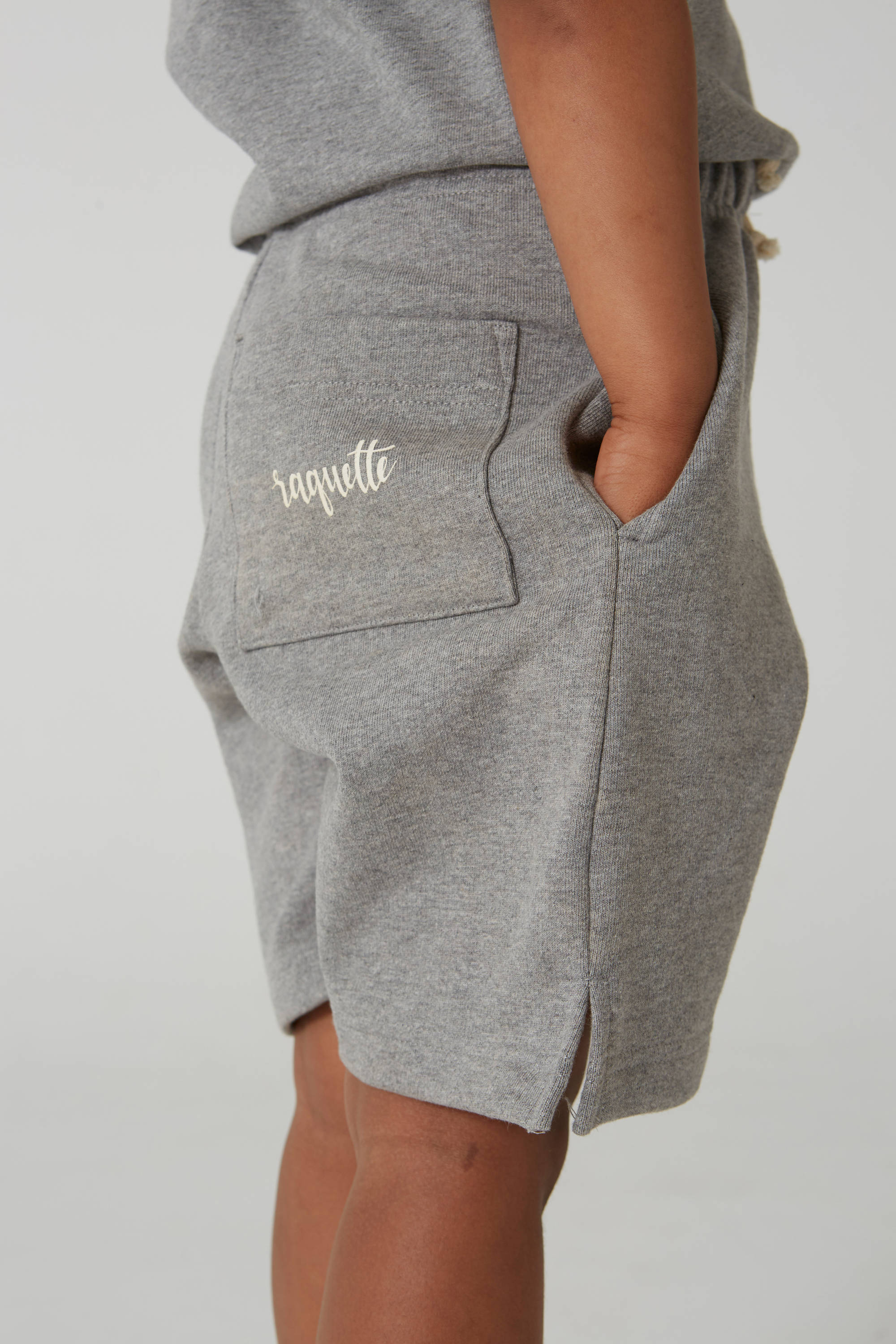 Boys & Girls Grey Cotton Shorts