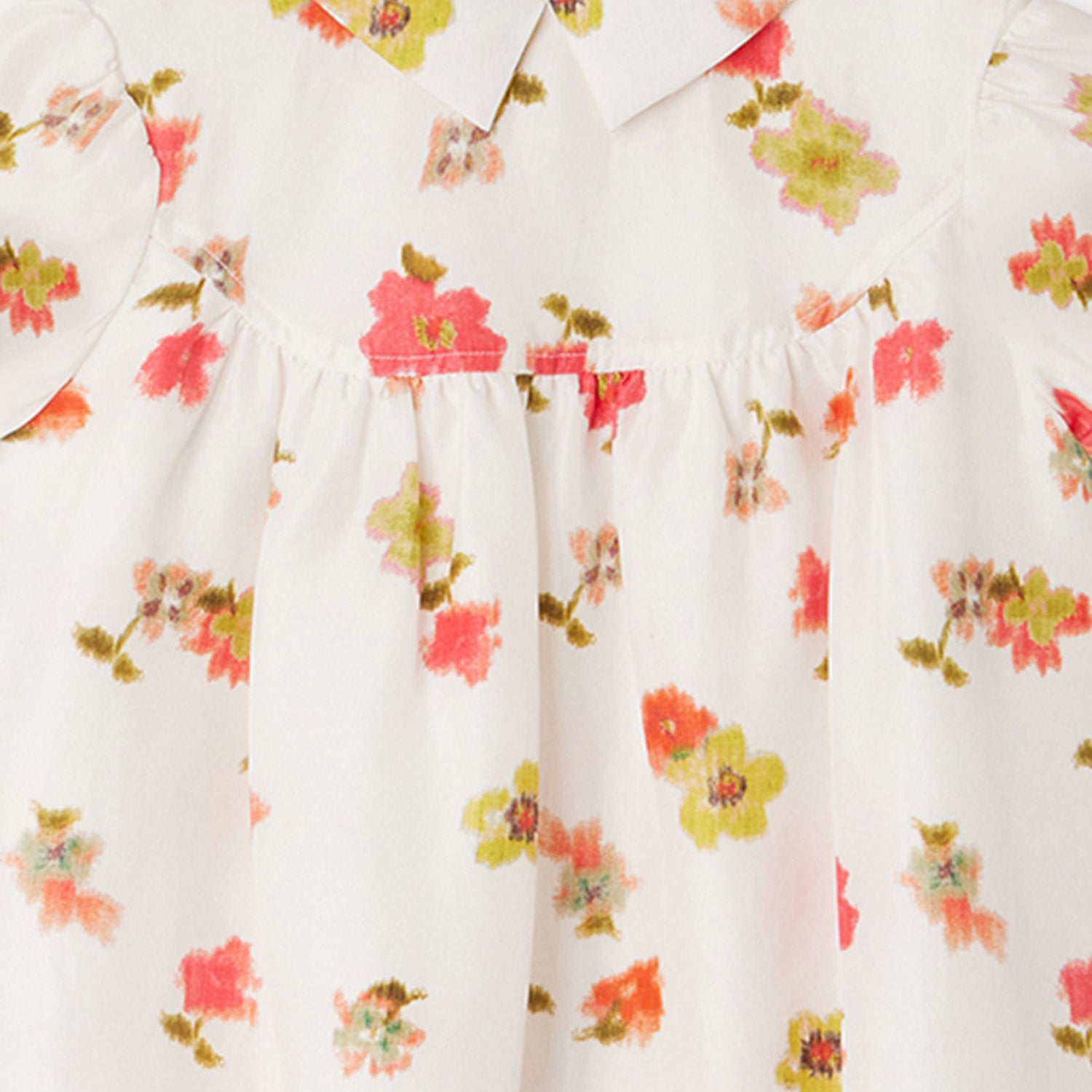Girls Light Pink Flower Cotton Dress