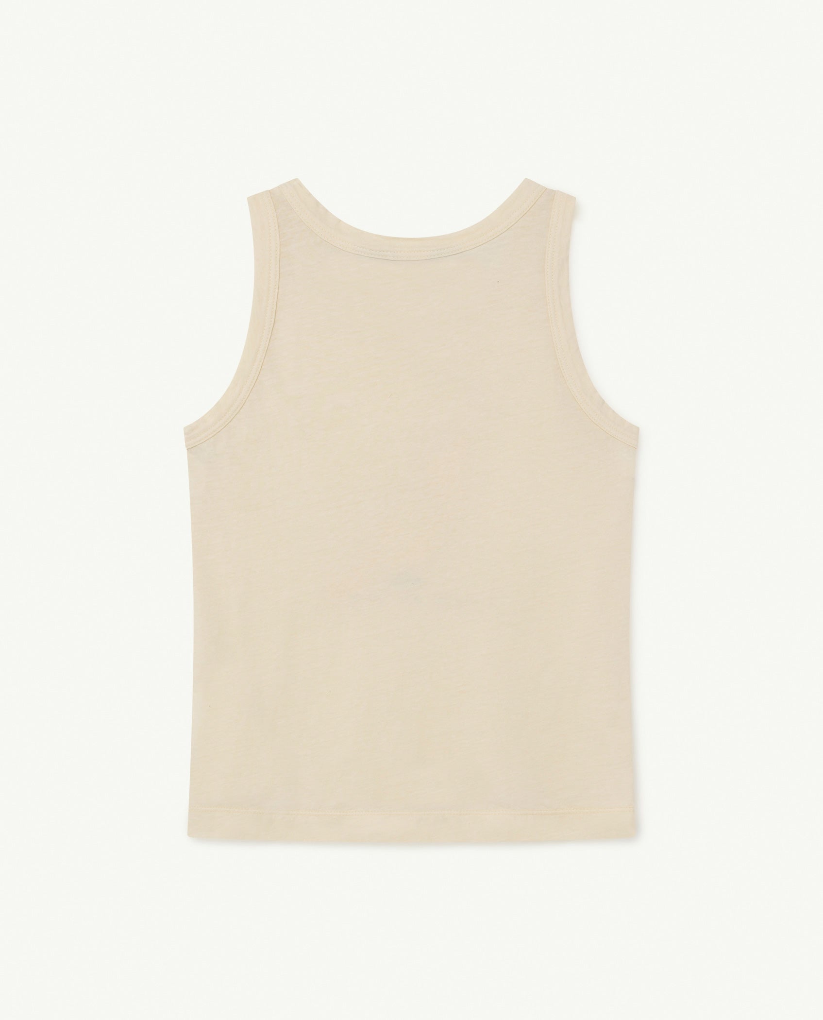 Boys White Bird Cotton Tank Top