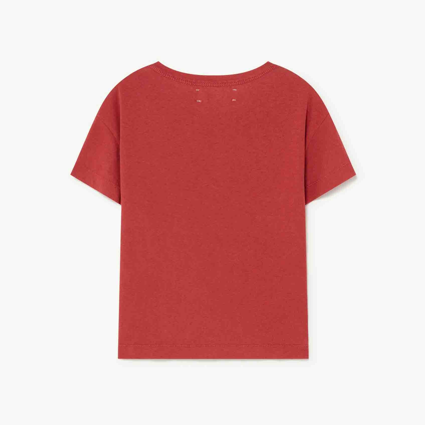 Boys & Girls Red Cotton T-Shirt