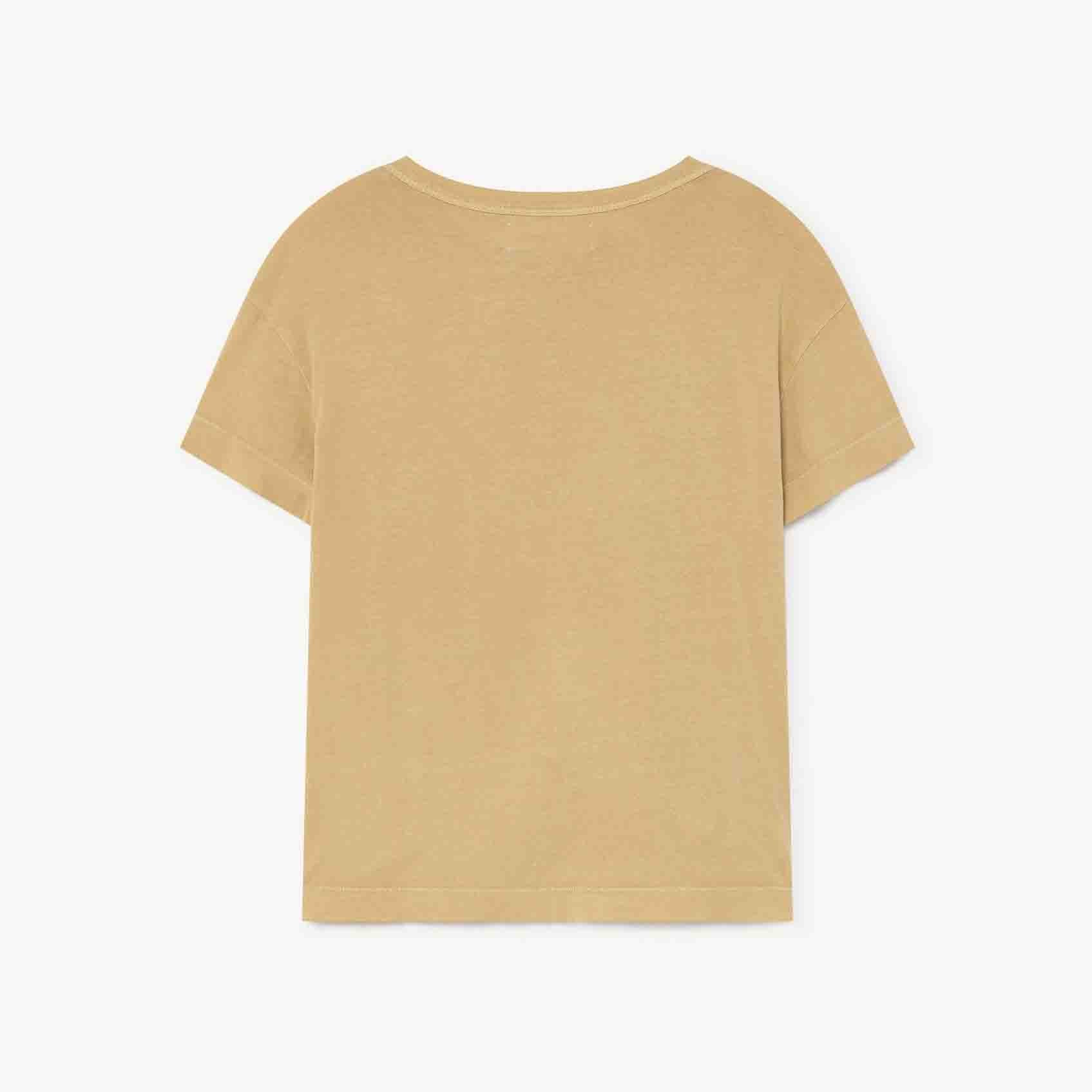 Boys & Girls Brown Cotton T-Shirt