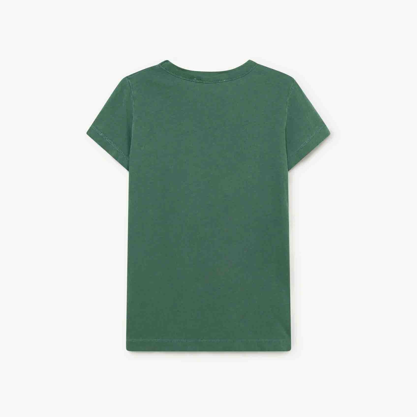 Boys & Girls Green Cotton T-Shirt