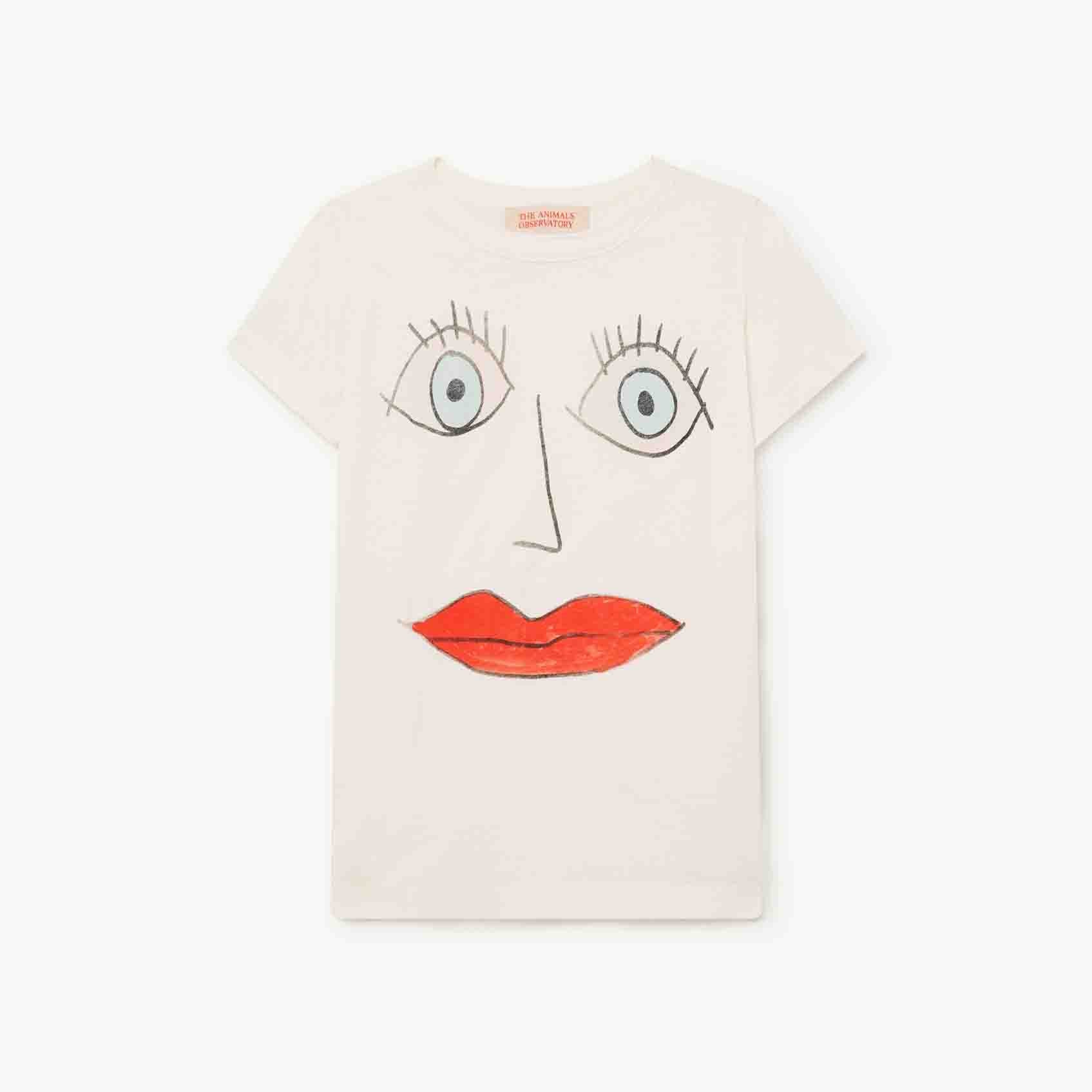 Boys & Girls White Cotton T-Shirt