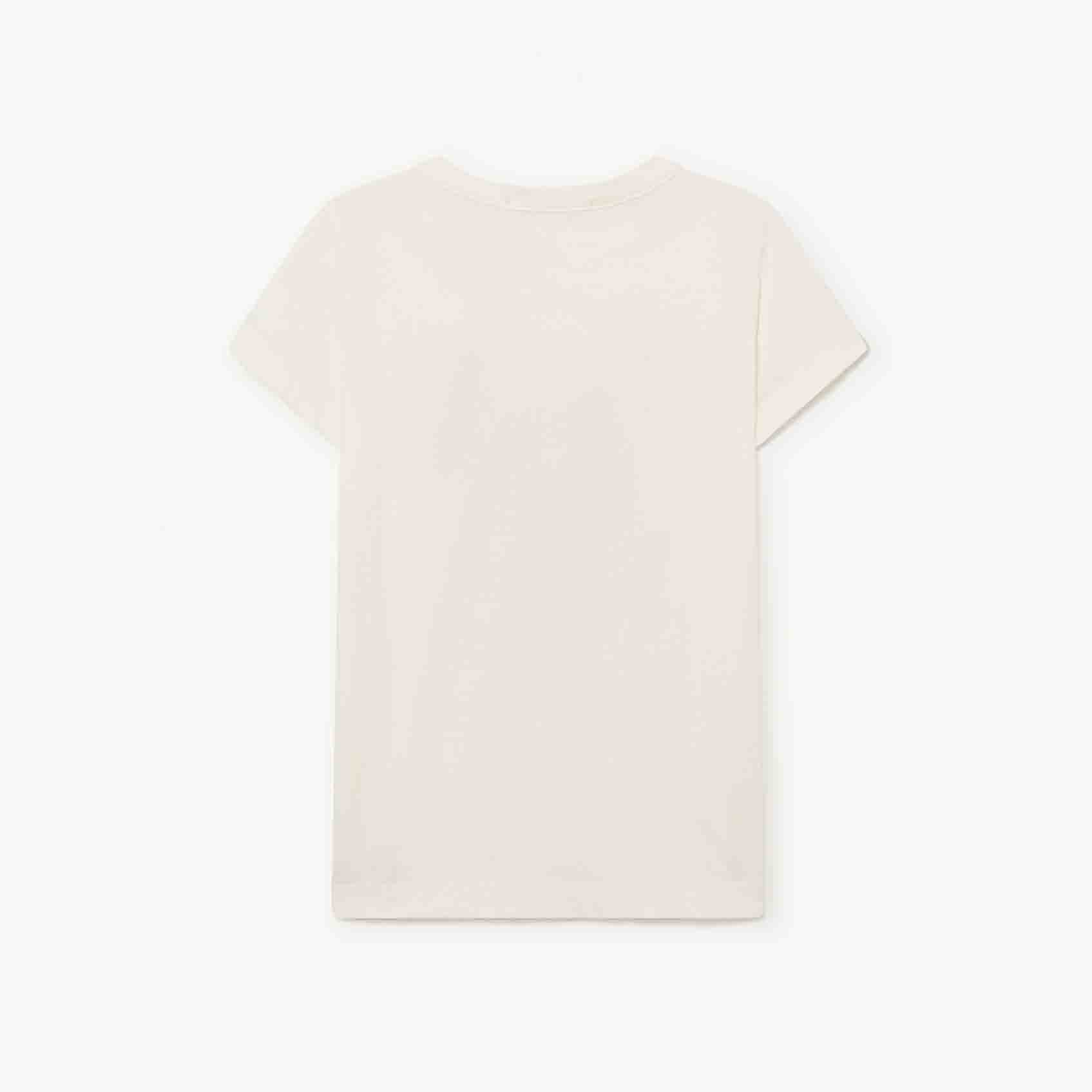 Boys & Girls White Cotton T-Shirt