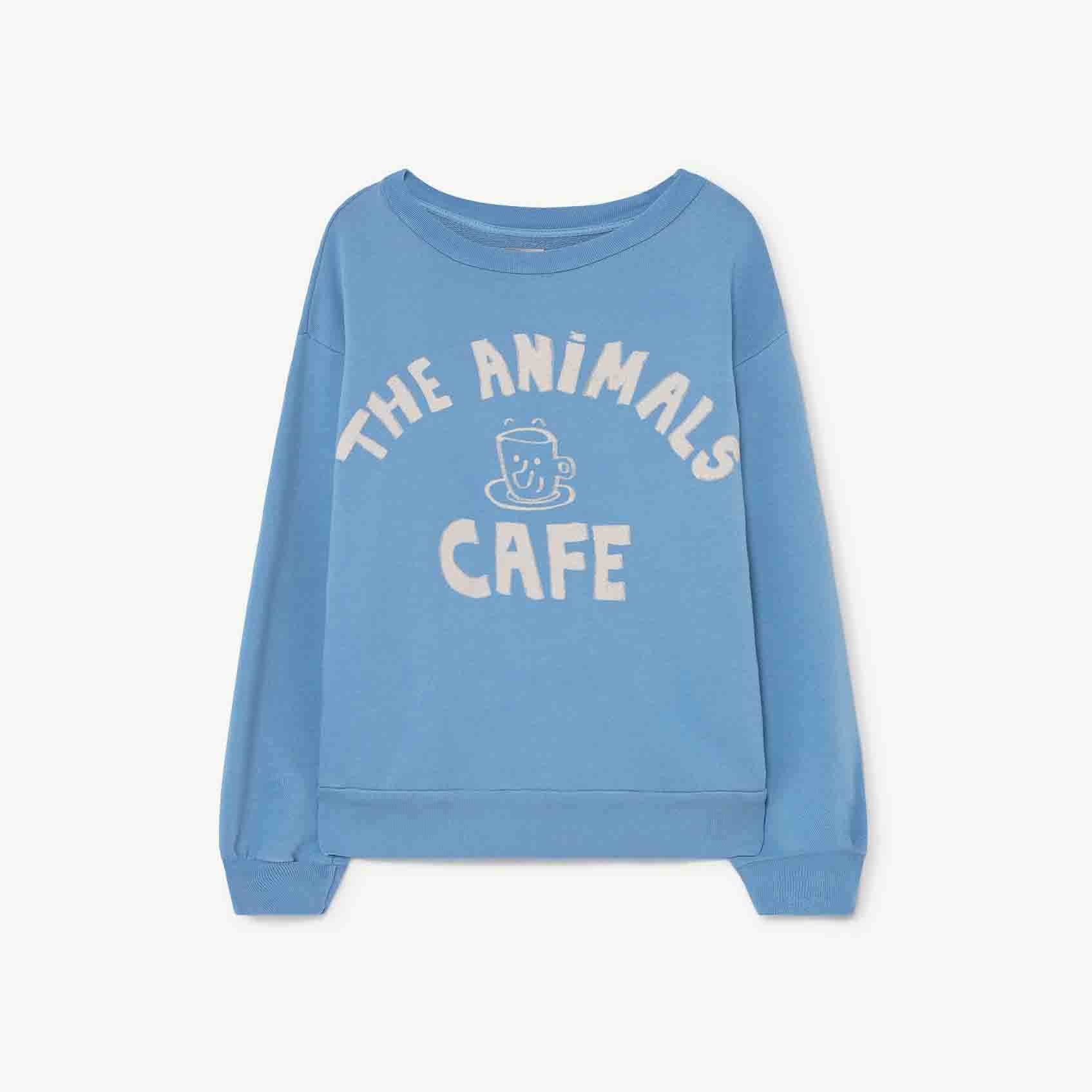 Boys & Girls Blue Logo Cotton Sweatshirt