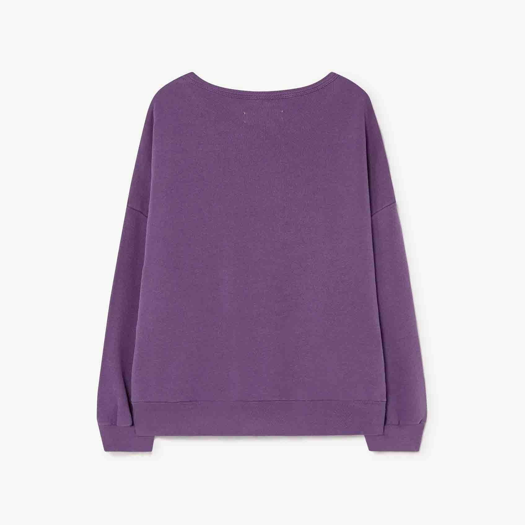 Boys & Girls Purple Lion Cotton Sweatshirt