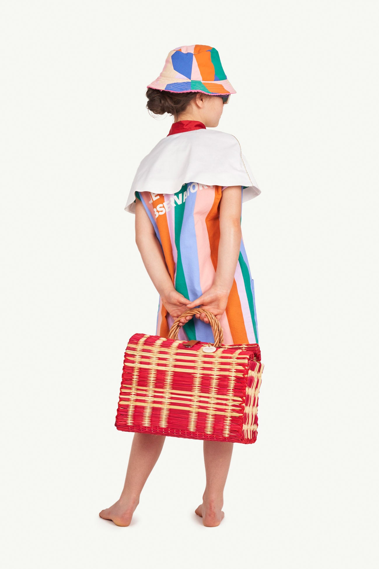 Girls Multicolor Stripe Romper