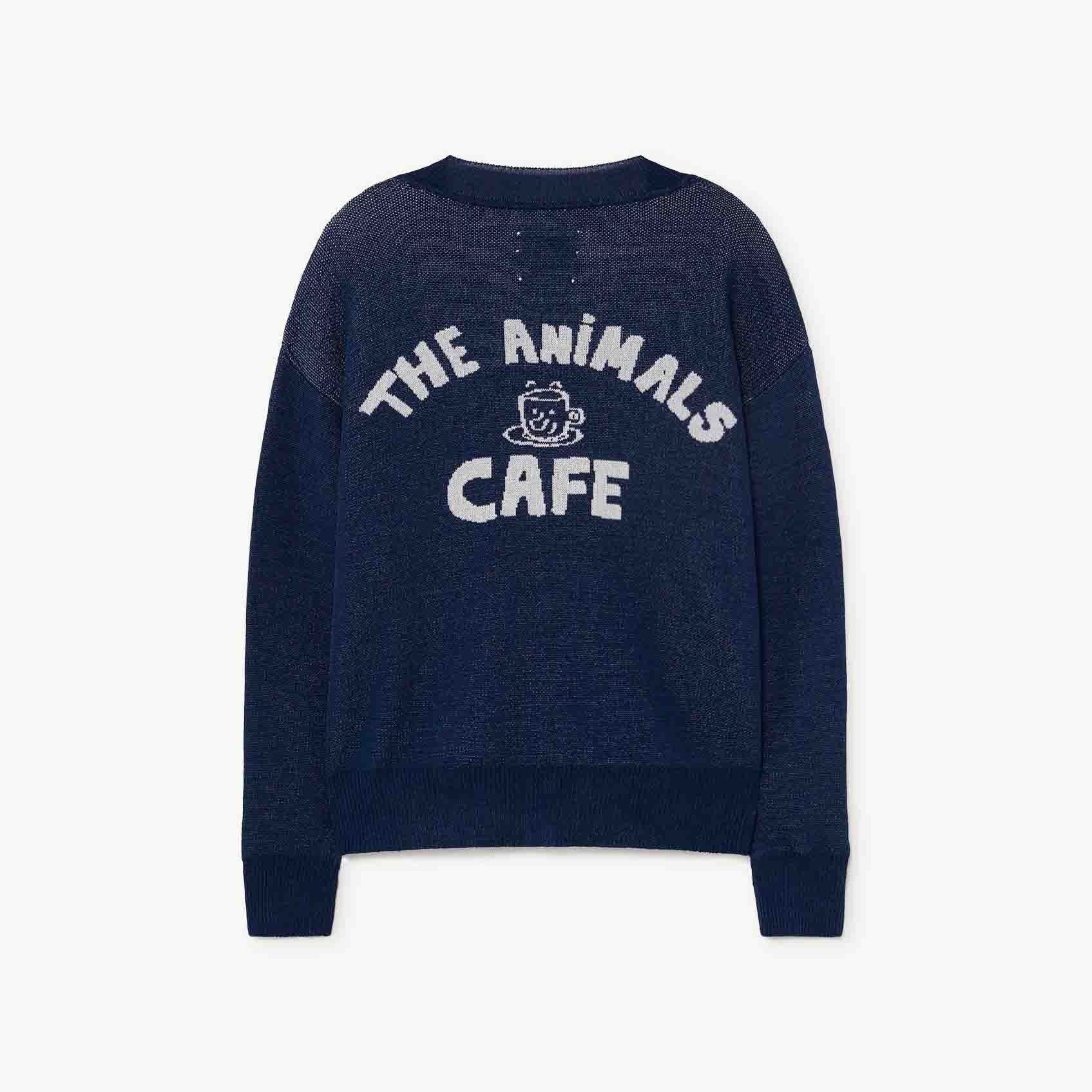 Boys & Girls Navy Logo Cardigan