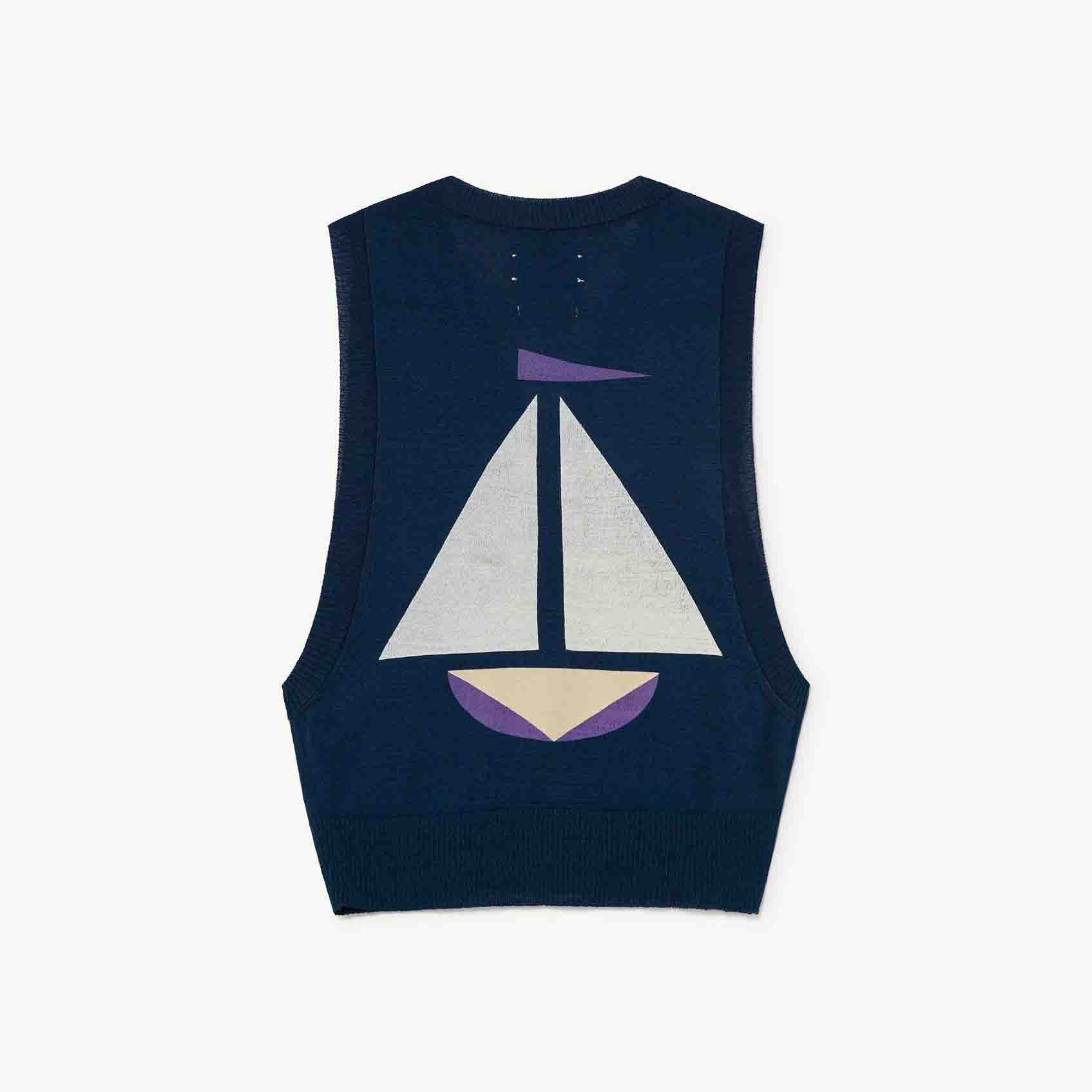 Boys & Girls Navy Logo Vest