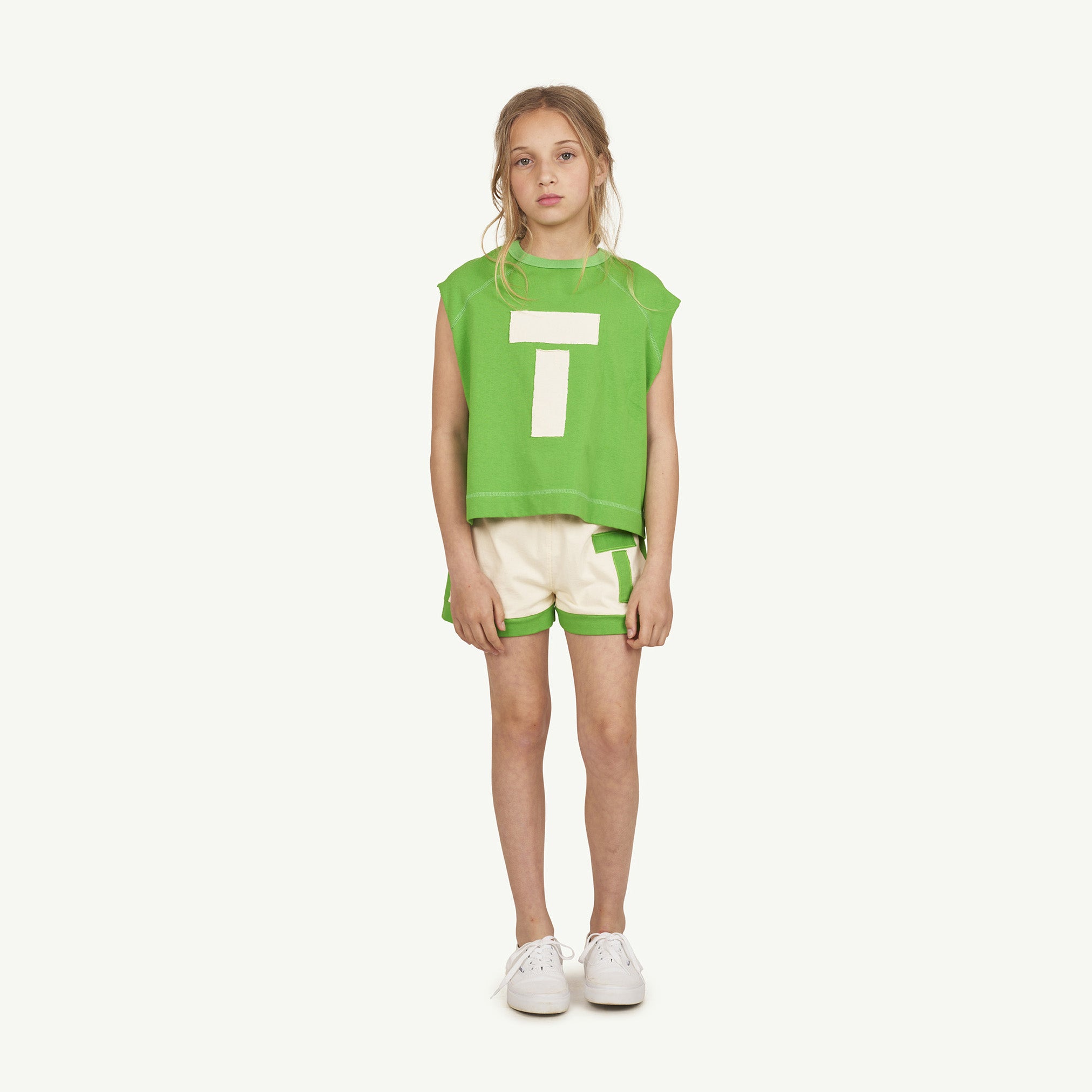 Boys & Girls White Logo Cotton Shorts
