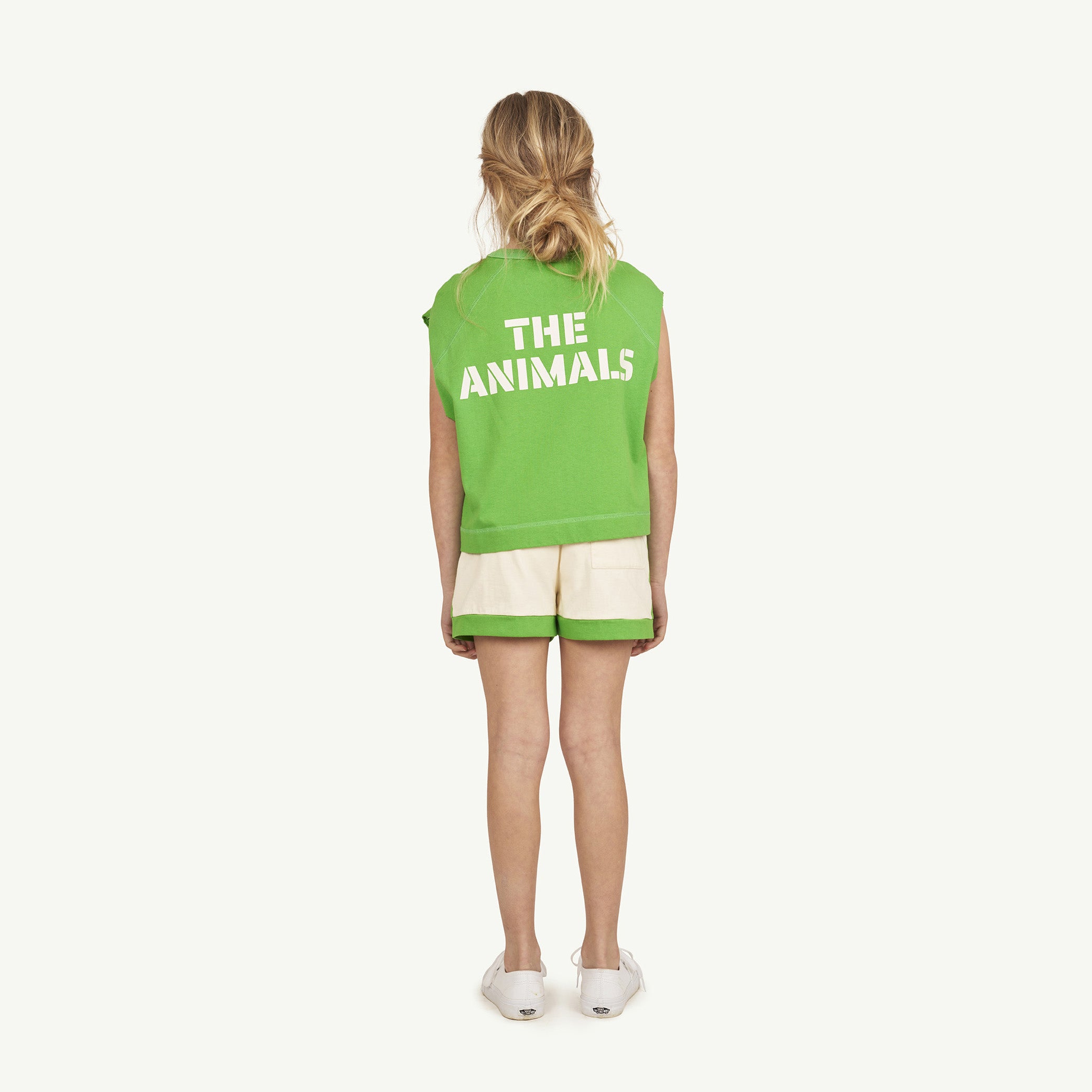 Boys & Girls White Logo Cotton Shorts
