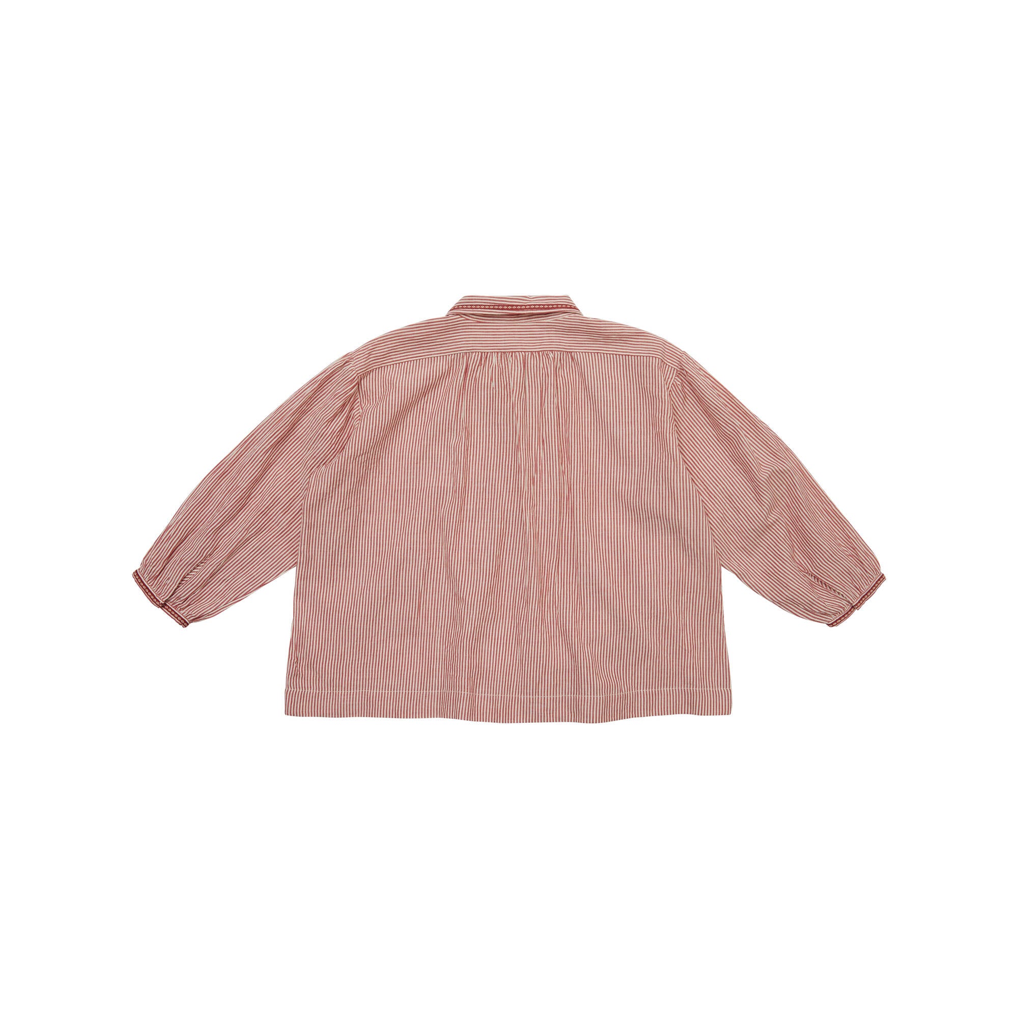 Girls Pink Stripes Cotton Shirt