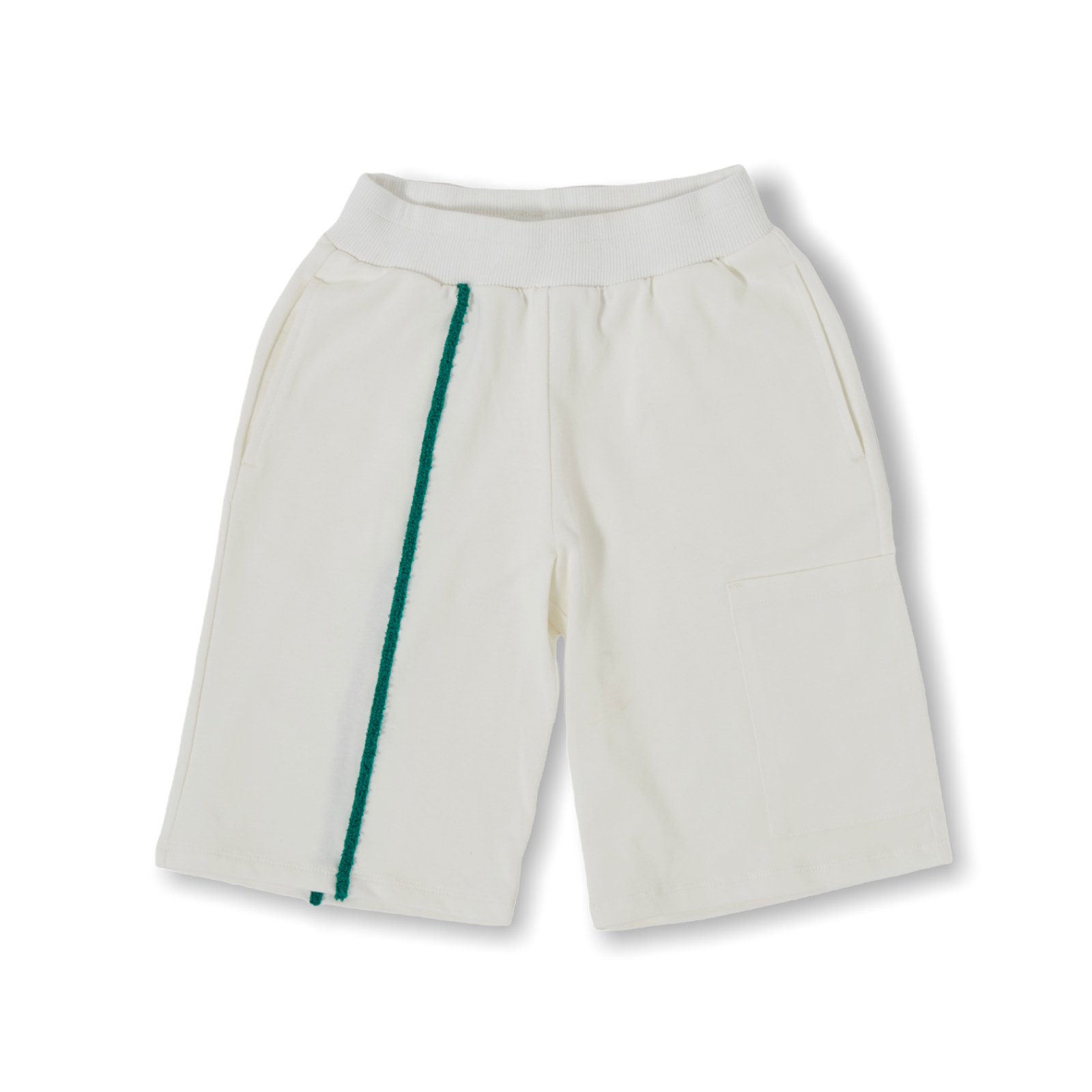 Boys & Girls White Cotton Shorts