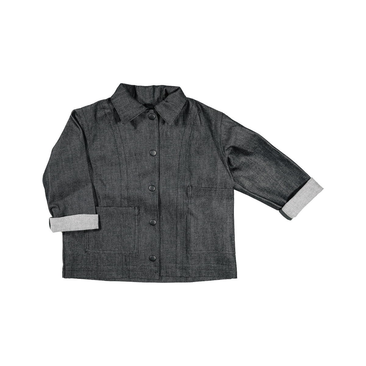 Boys & Girls Black Denim Jacket