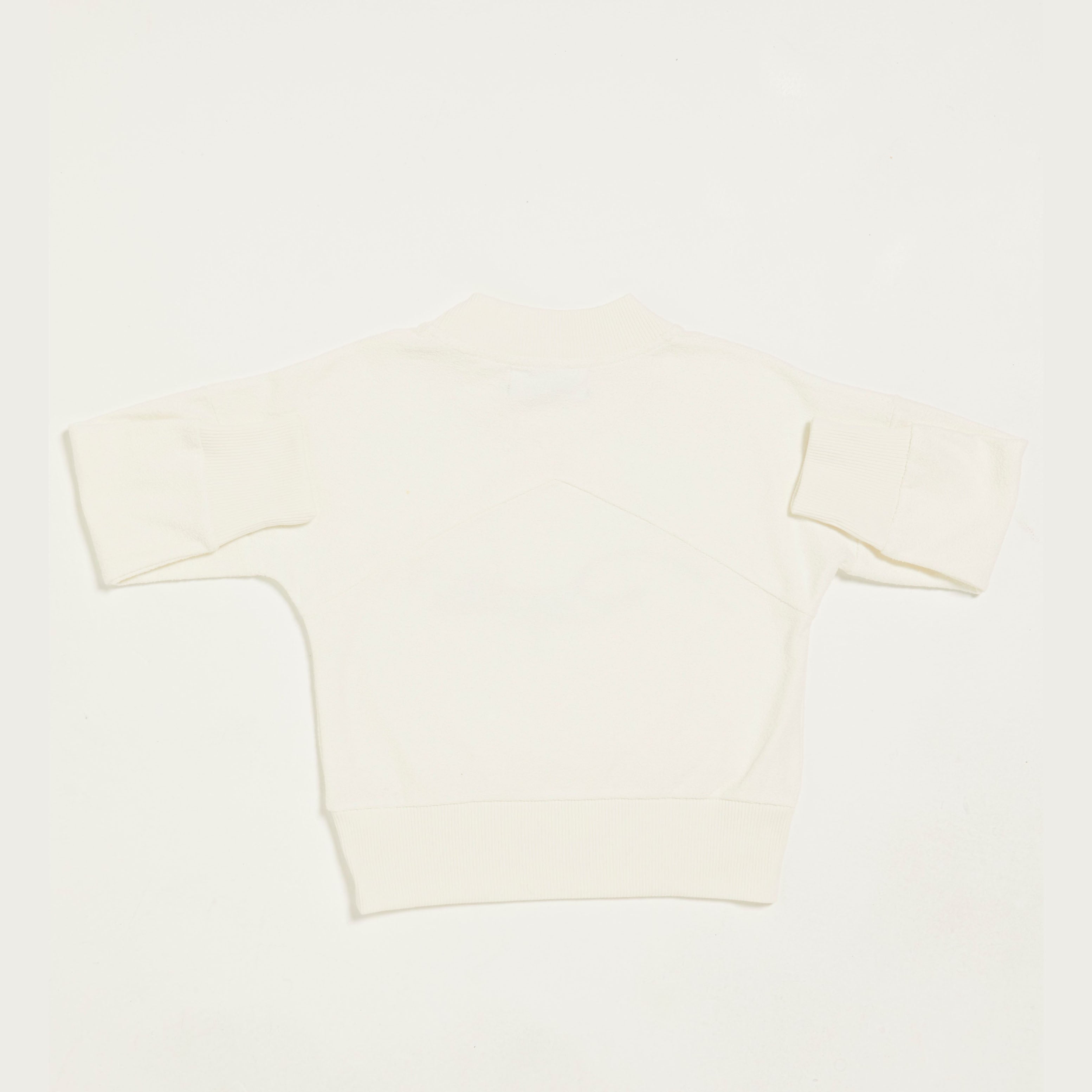 Boys & Girls White Logo Cotton Sweatshirt