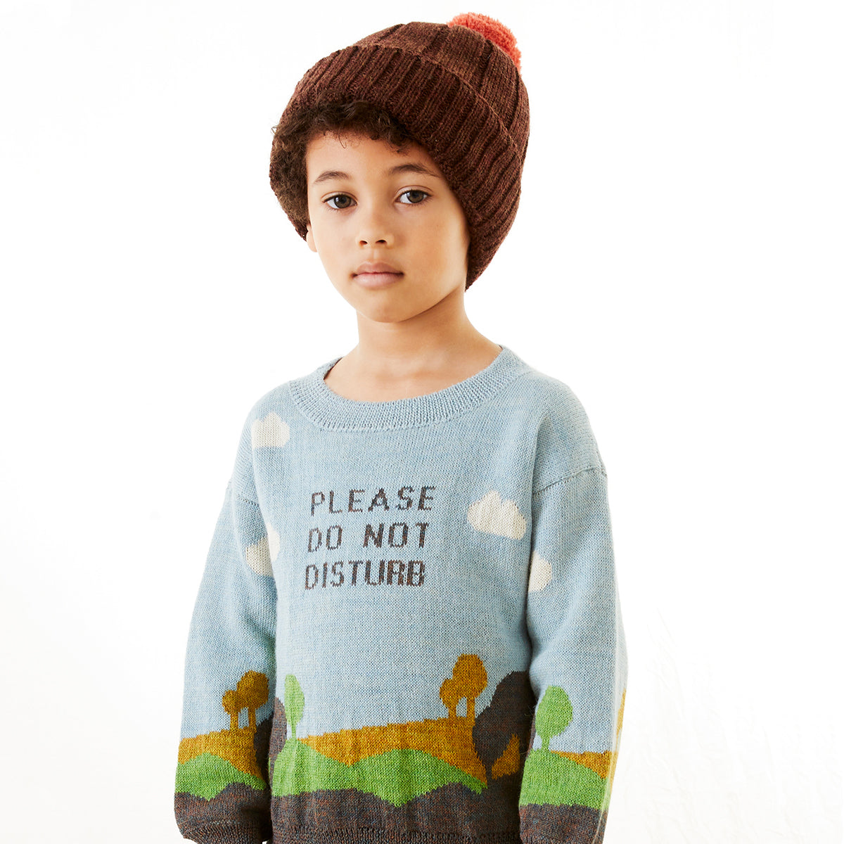 Boys & Girls Blue Logo Wool Sweater