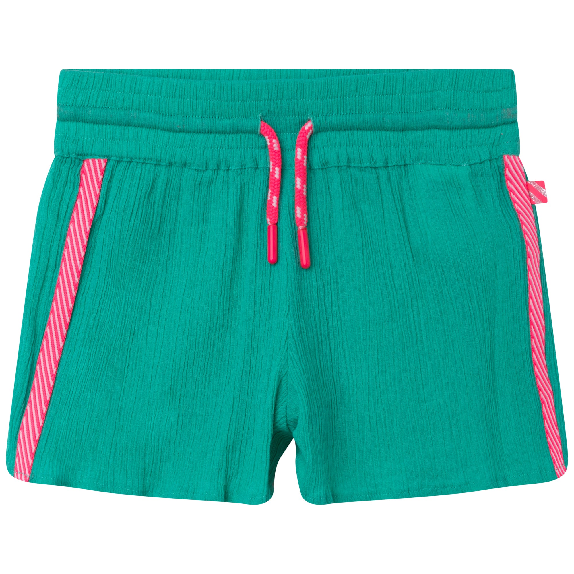 Boys & Girls Green Cotton Shorts