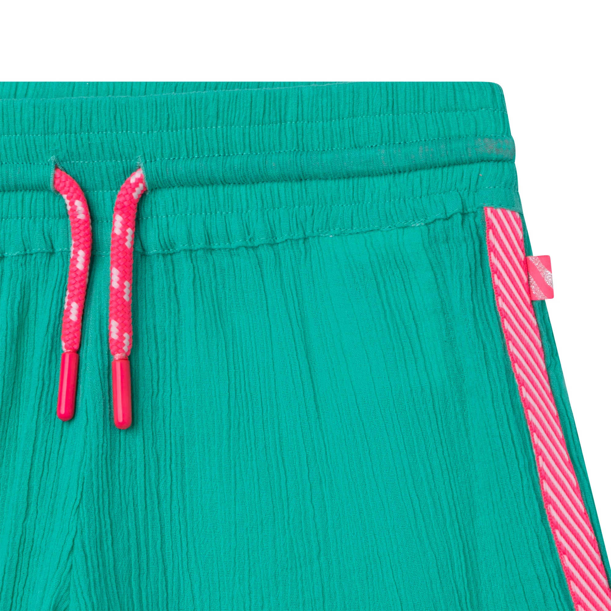 Boys & Girls Green Cotton Shorts