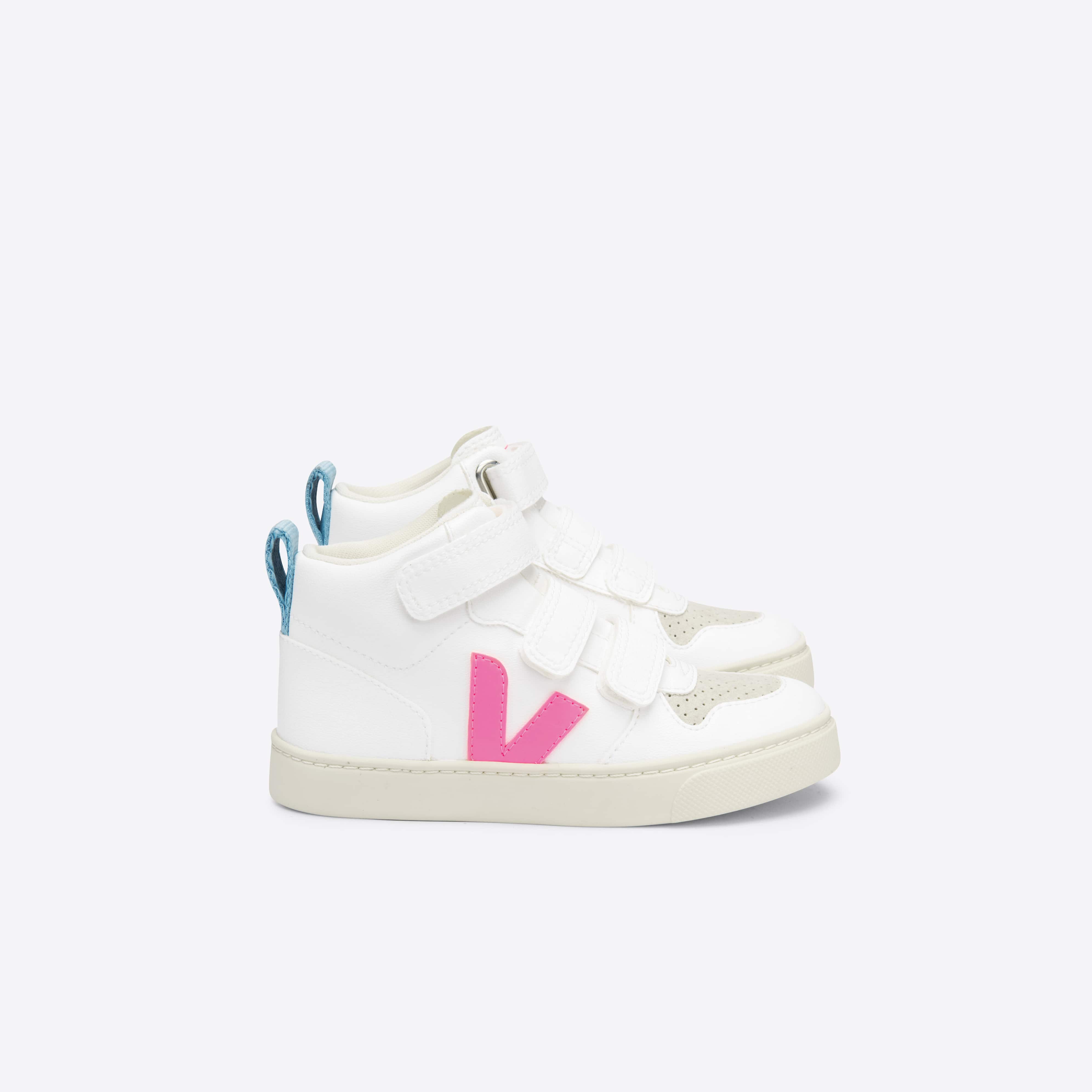 Boys & Girls White "V" High-Top Shoes