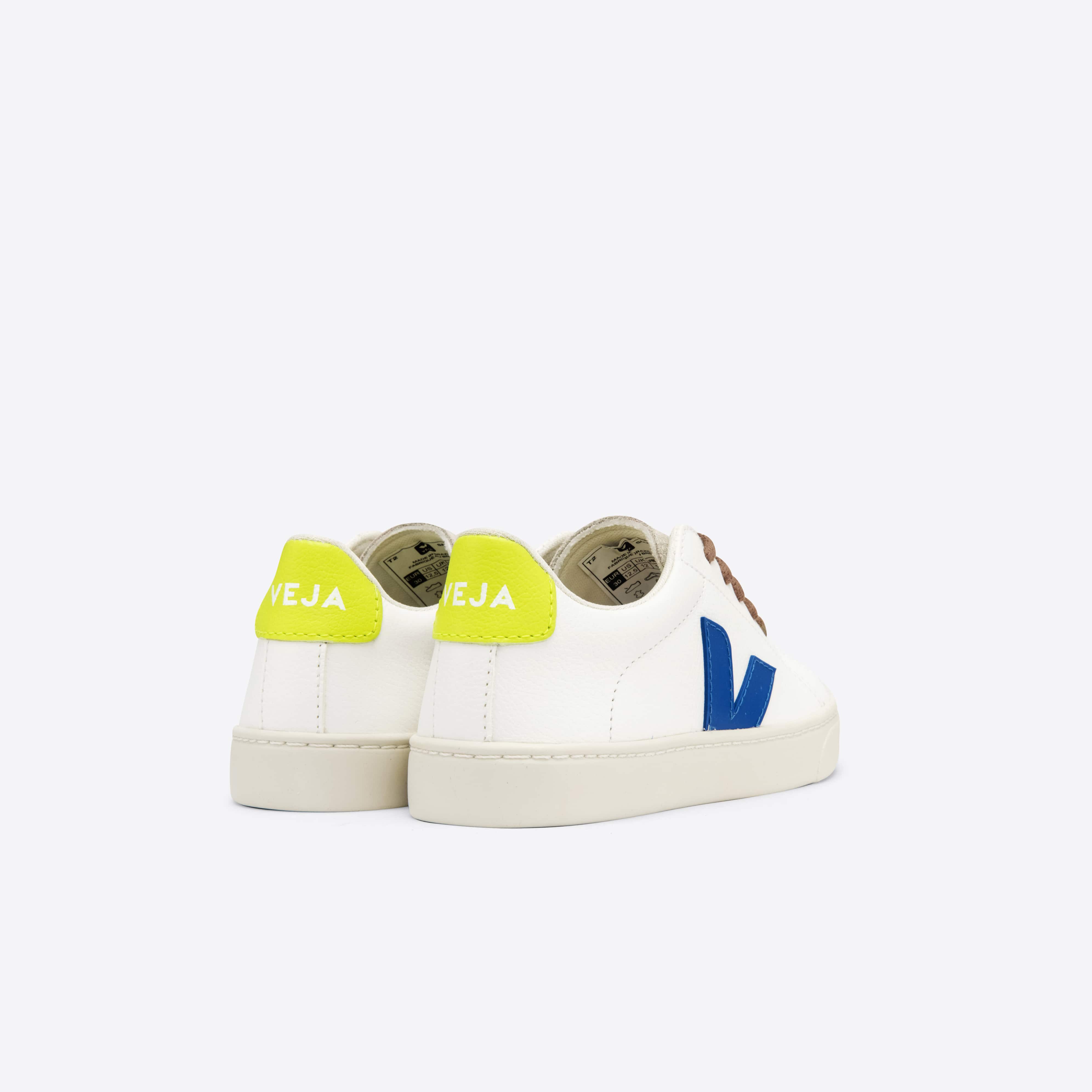 Boys & Girls White "V" Shoes