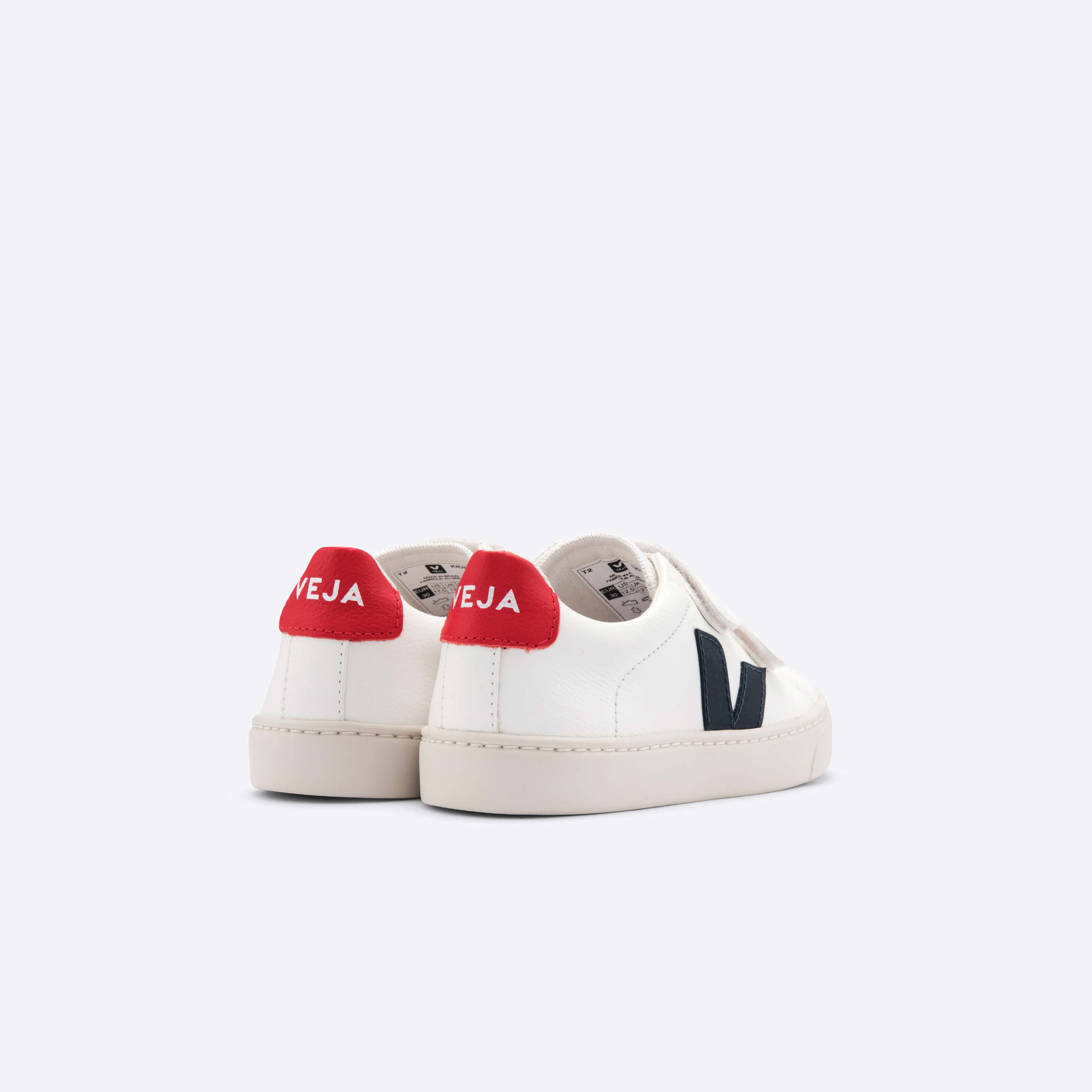 Boys & Girls White "V" Velcro Shoes